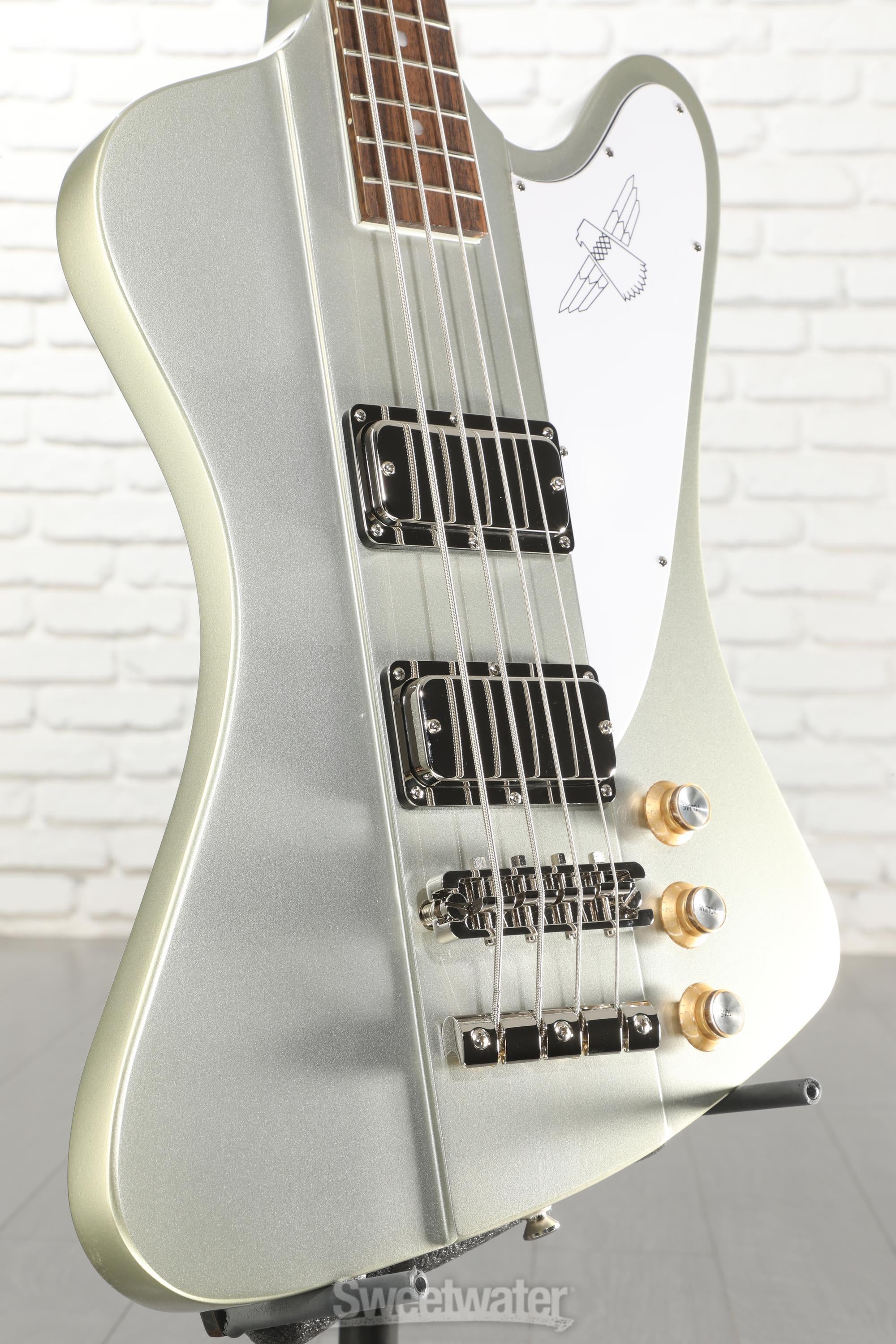 Photo of Epiphone Thunderbird '64 Bass Guitar - Silver Mist