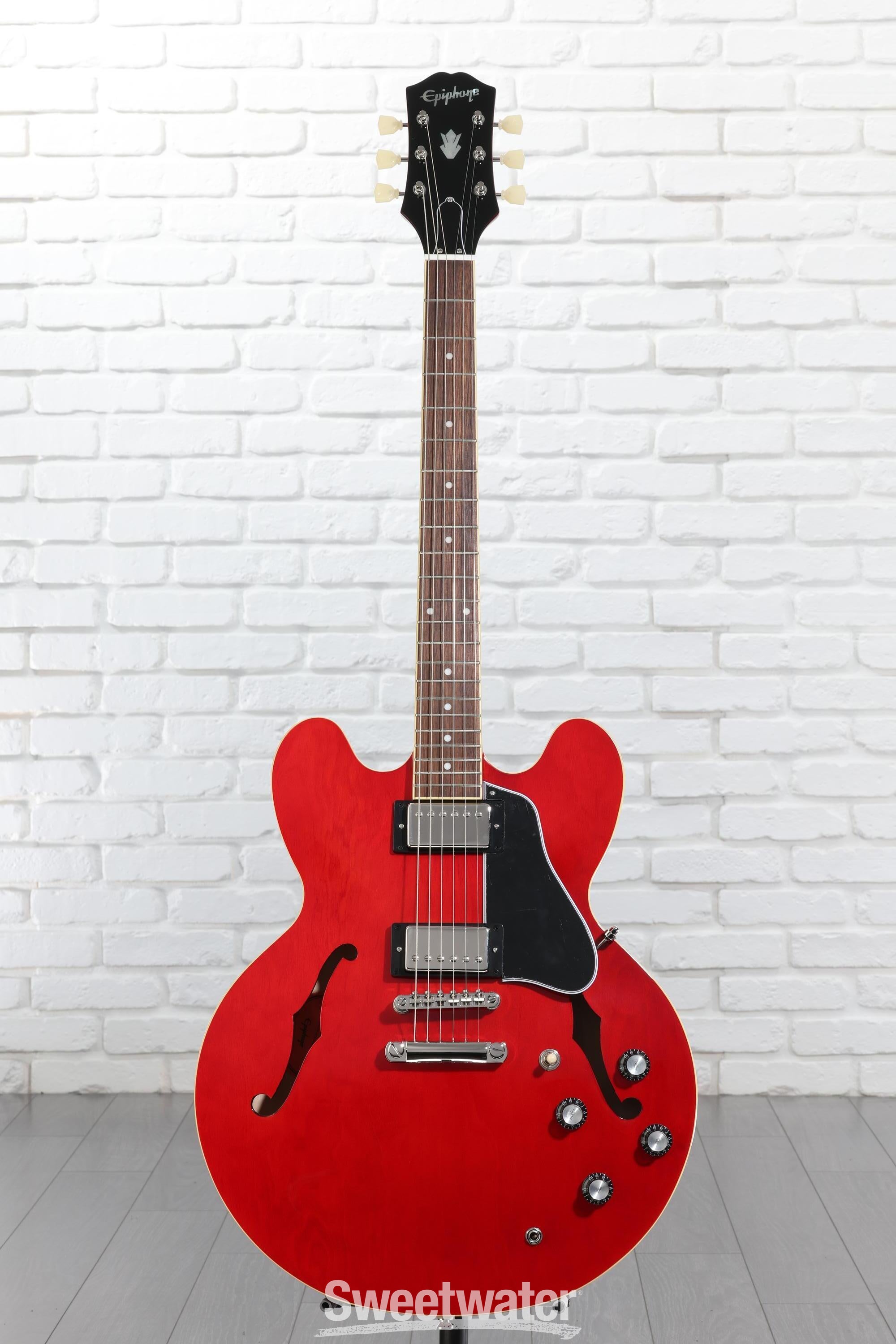 Epiphone ES-335 エピフォン Epiphone ES-335 Semi-hollowbody Electric Guitar - Cherry | Sweetwater