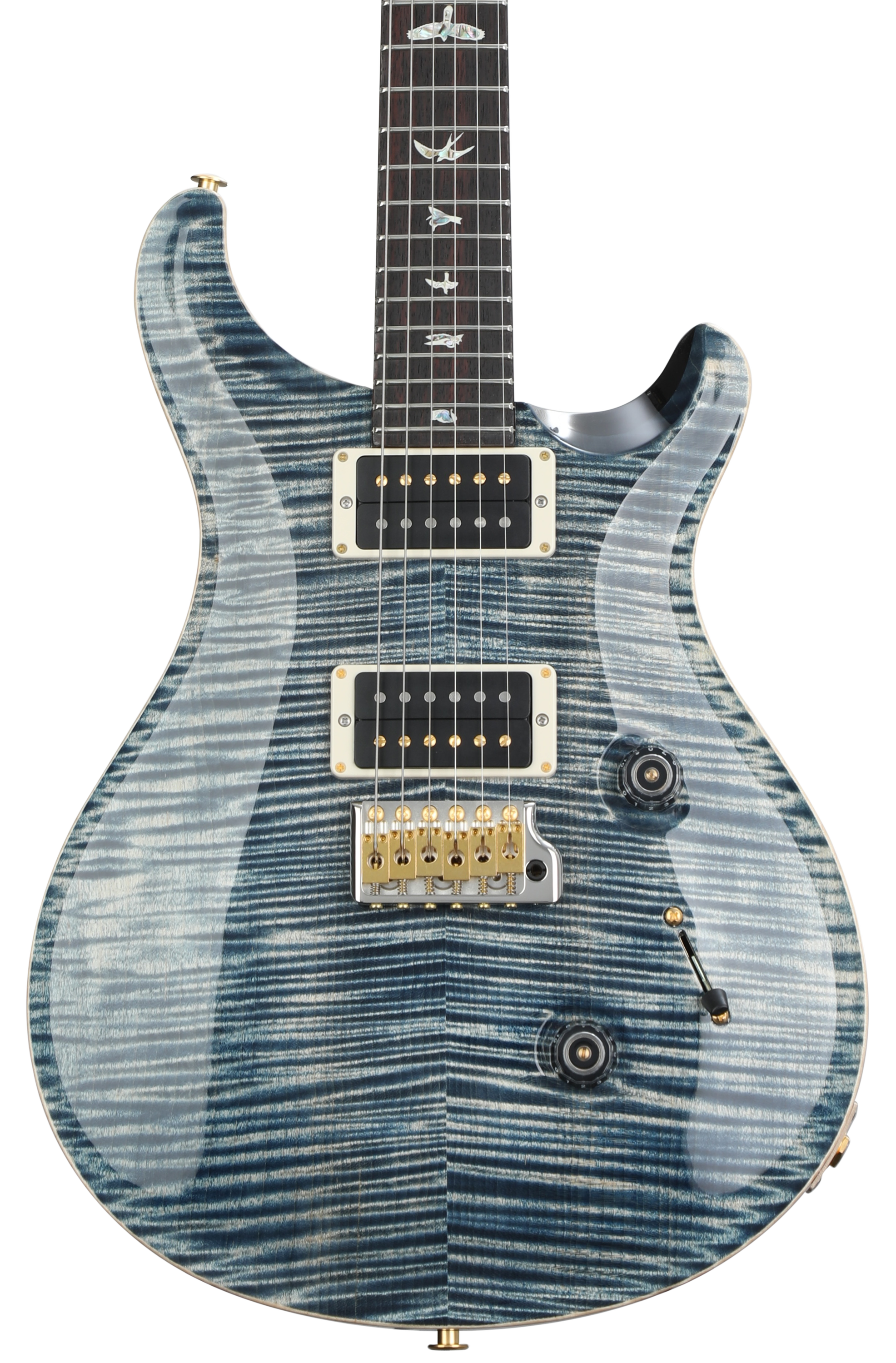 PRS Custom 24 10-Top Electric Guitar - Faded Whale Blue | Sweetwater