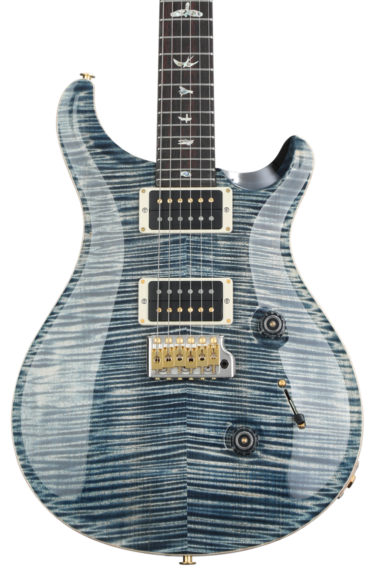 PRS Custom 24 10-Top Electric Guitar - Faded Whale Blue | Sweetwater