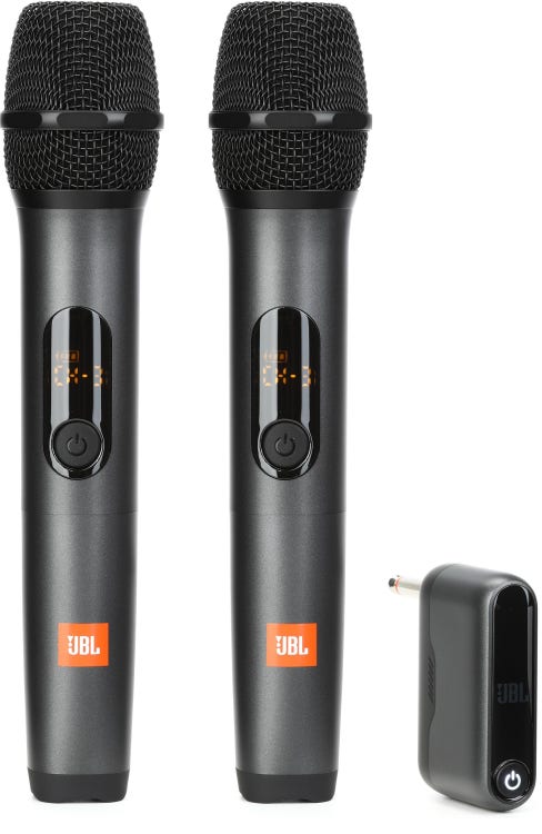 JBL PartyBox 110 with 2 JBL Wireless Mics Portable Bluetooth® speaker with  2 compatible wireless microphones at Crutchfield