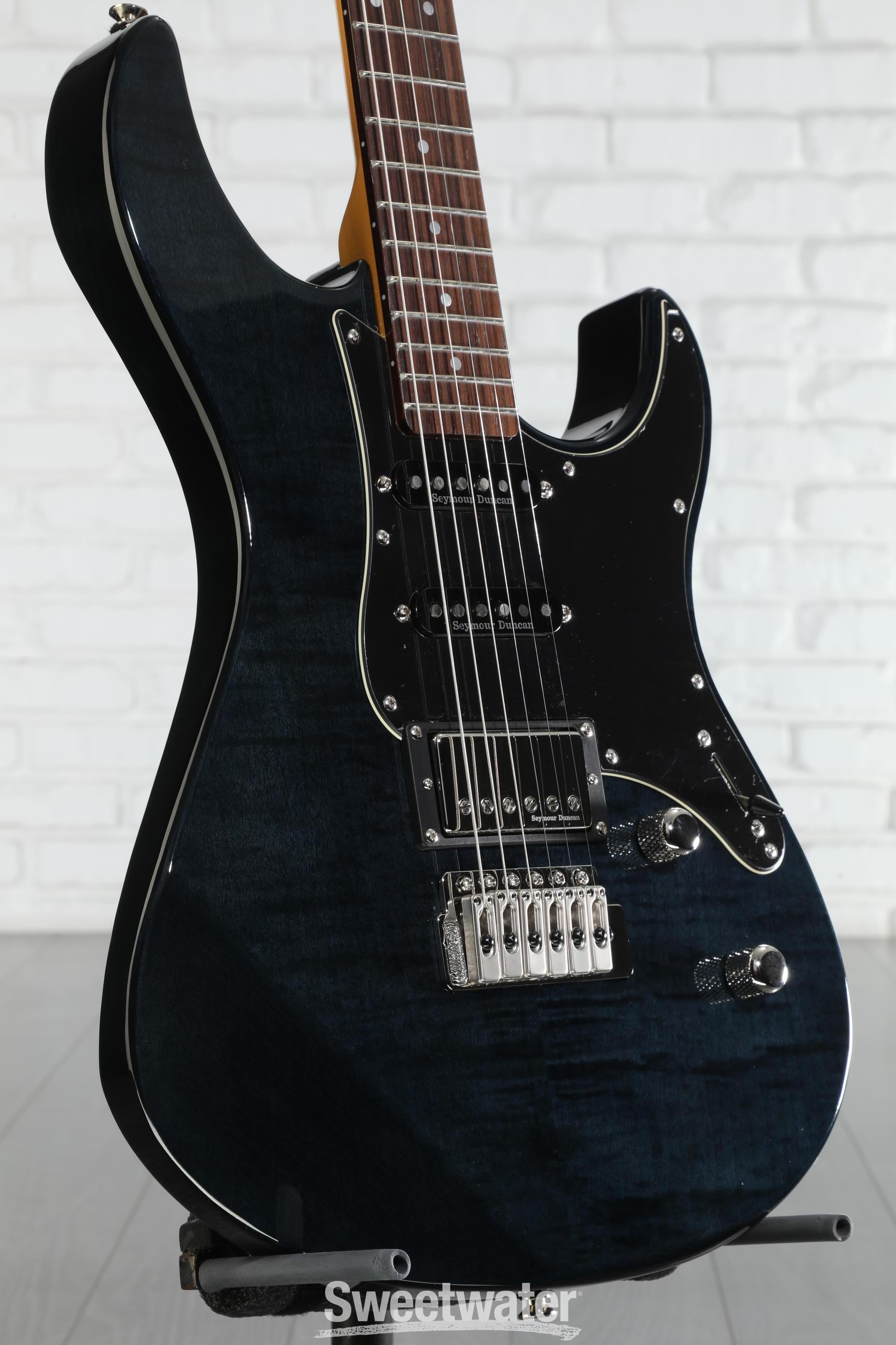 Yamaha Pacifica 612VII fm ブラック YAMAHA Pacifica612VIIFM Translucent Black TBL Electric Guitar 600