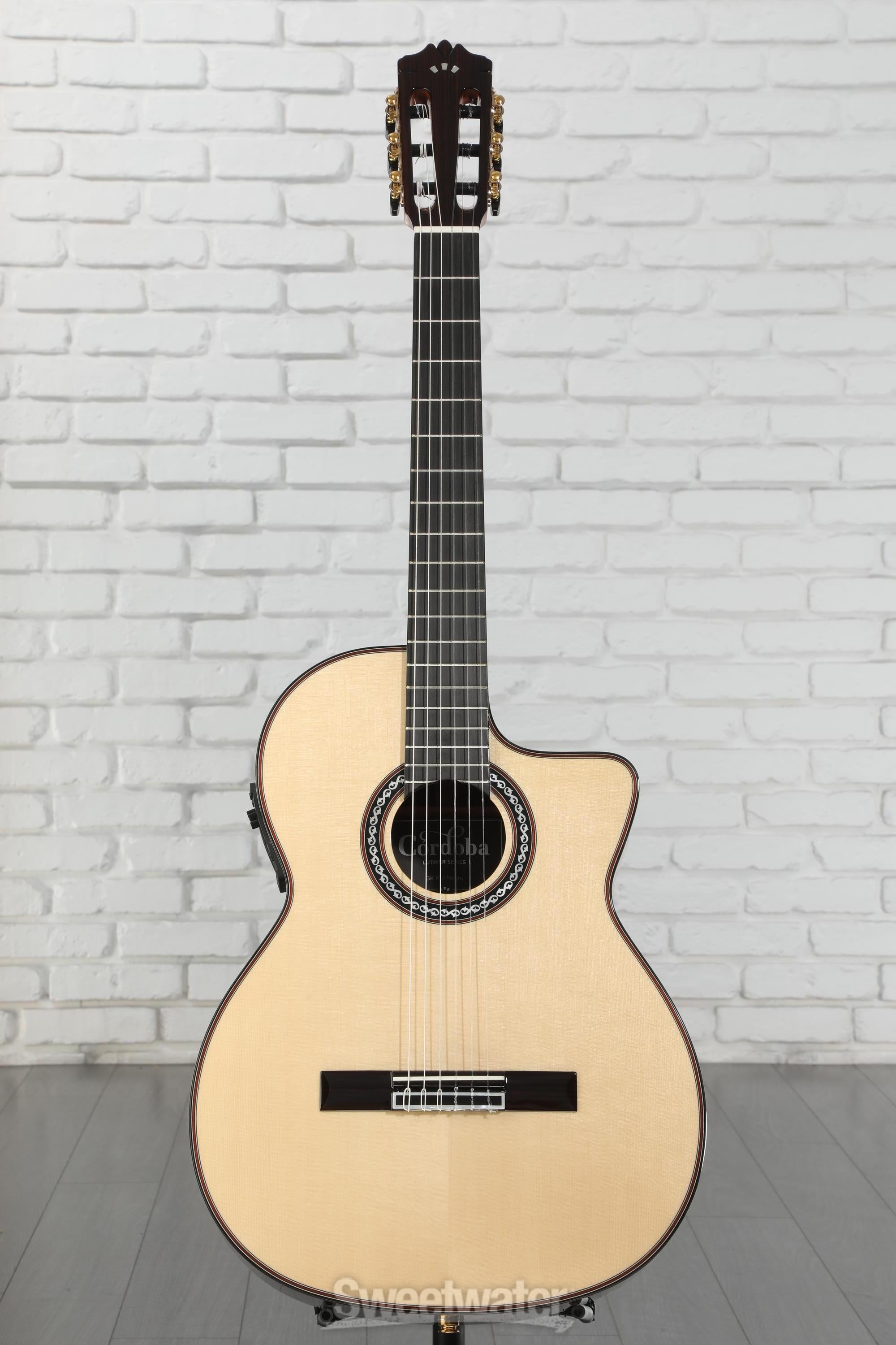 Cordoba GK Pro Negra Nylon String Acoustic-Electric Guitar