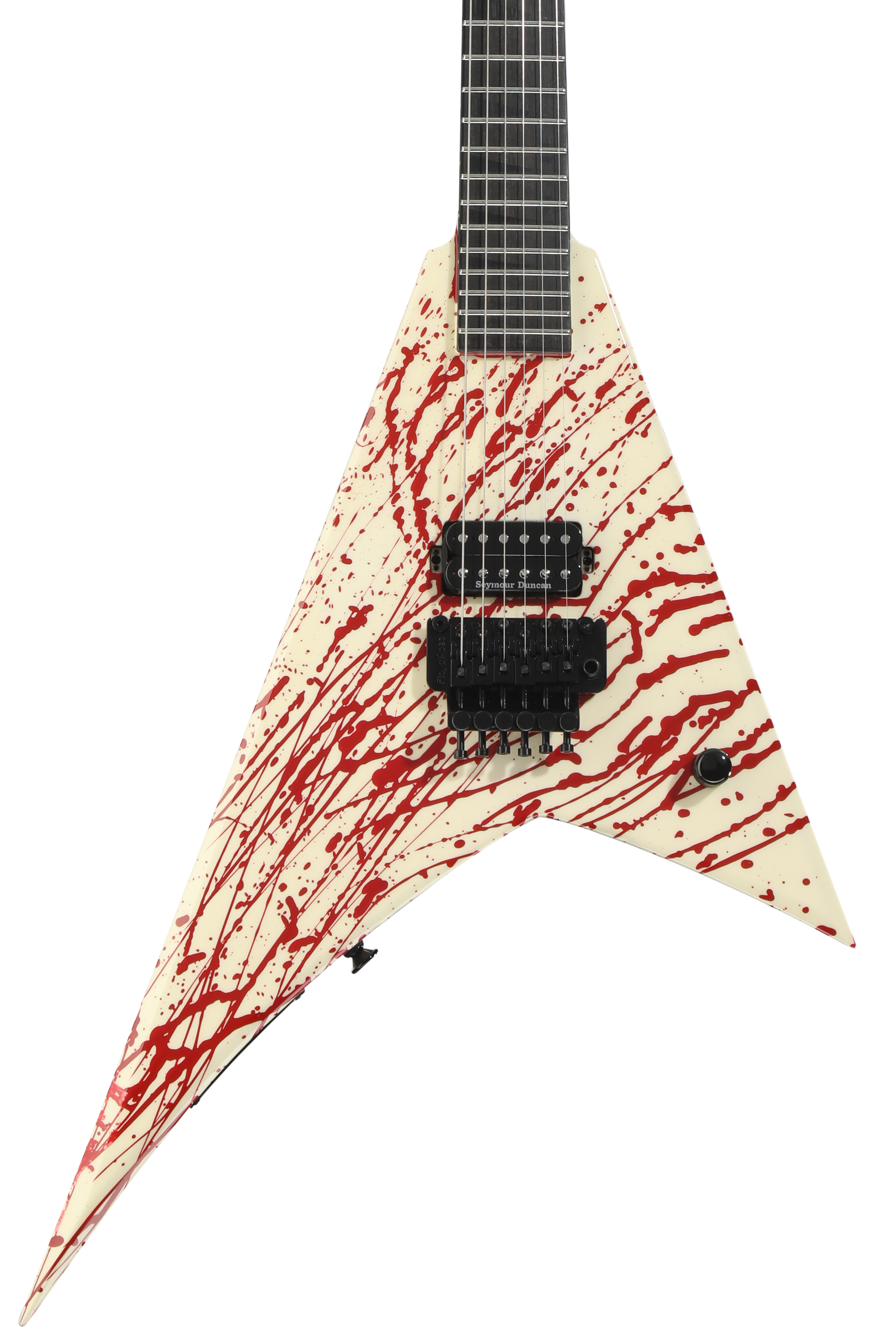 Jackson Custom Shop Rhoads 24 Electric Guitar - Blood Splatter