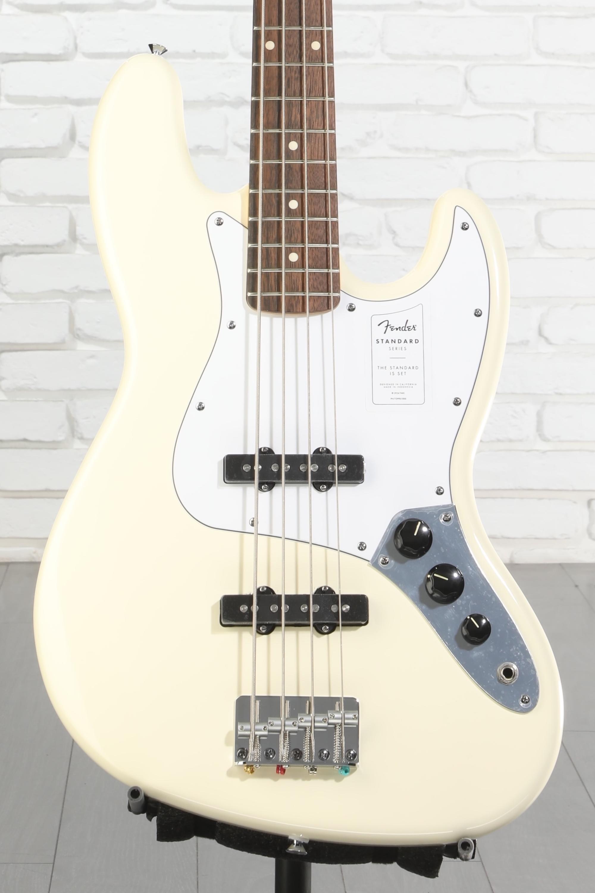 Fender Standard Jazz Bass - Olympic White, Laurel Fingerboard