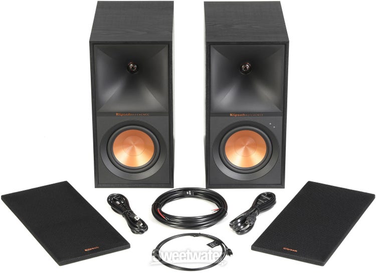 Klipsch R-50PM NA Powered Bookshelf Speakers Black Sweetwater