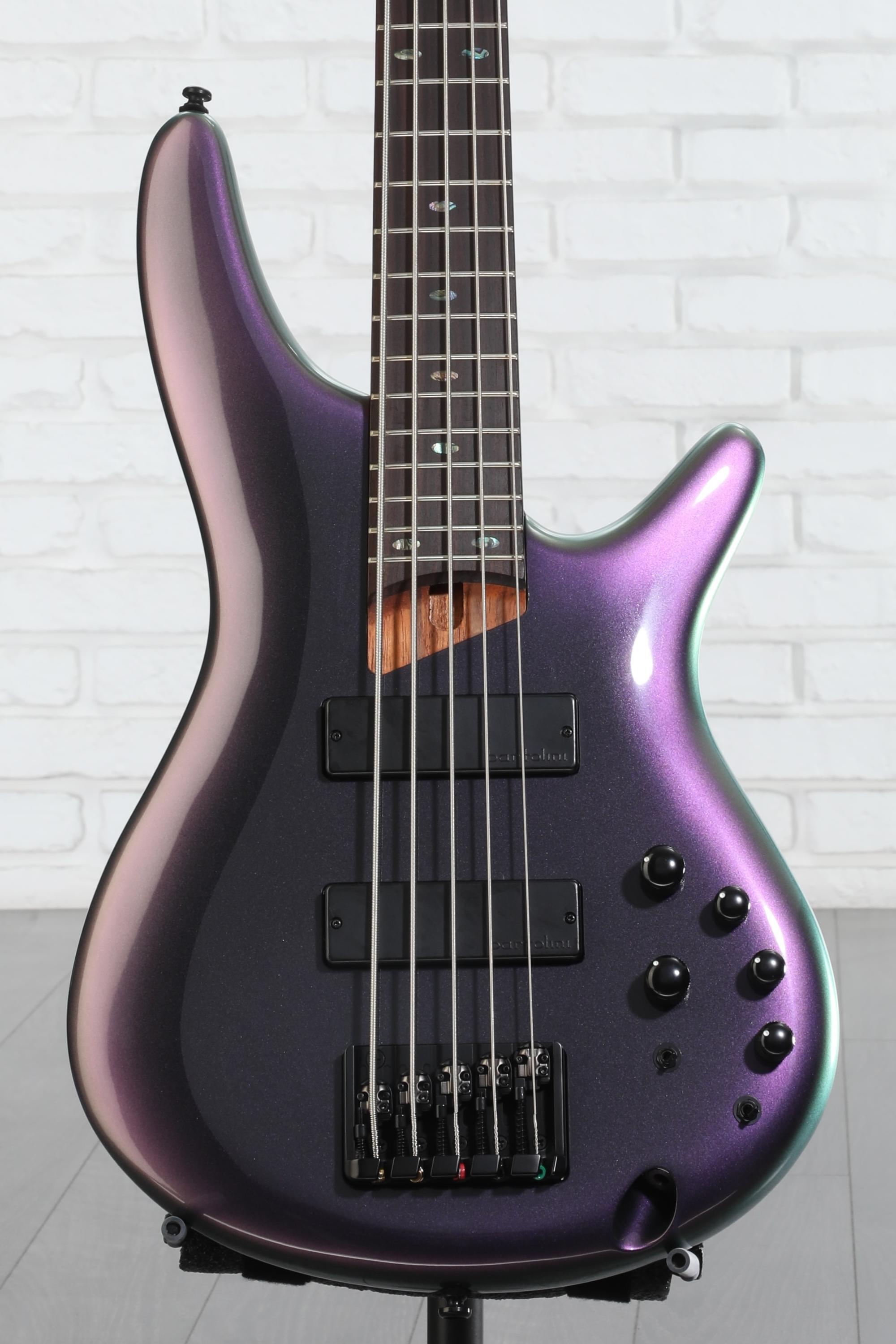 Ibanez SR505E Bass Guitar - Black Aurora Burst | Sweetwater