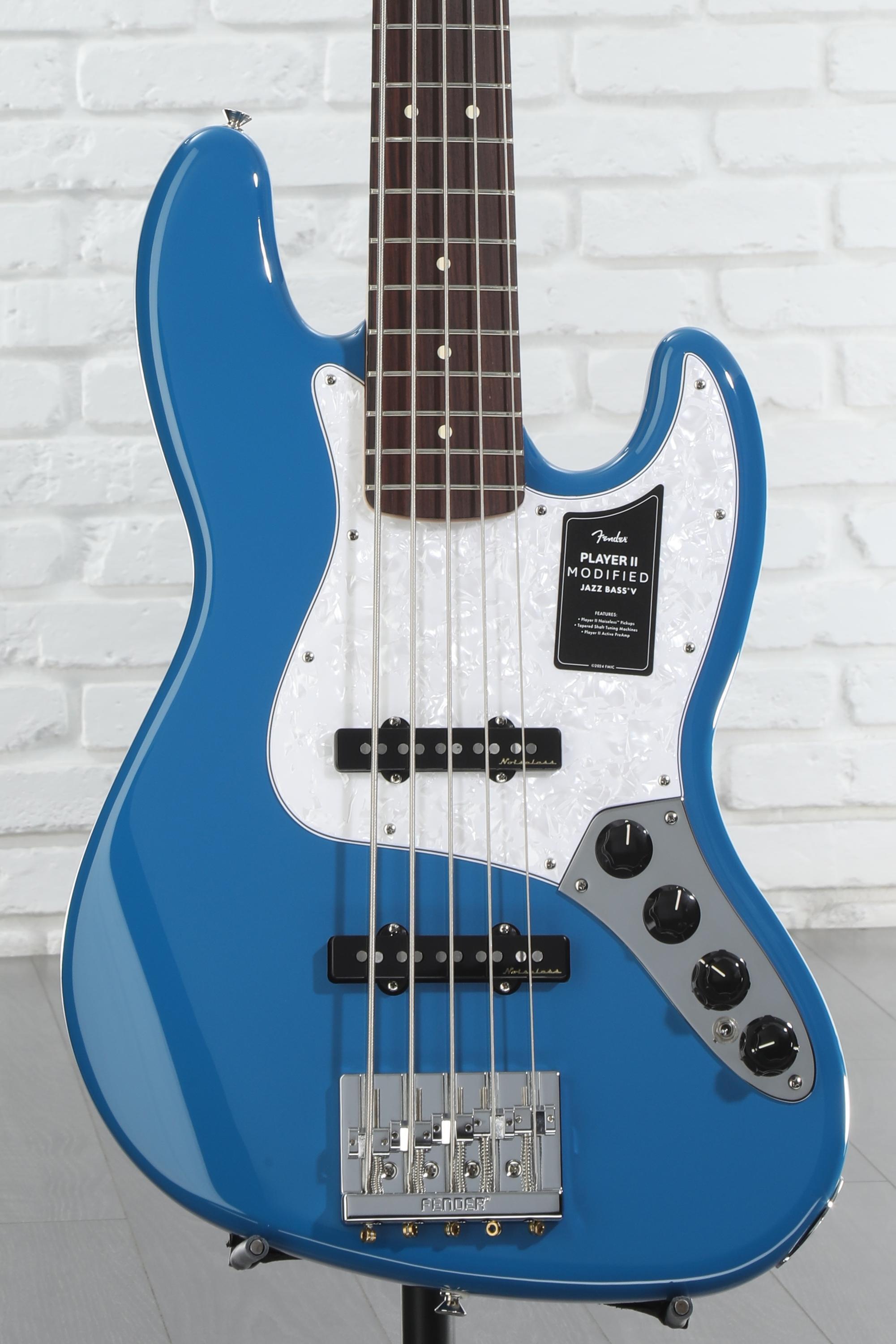 Fender Player II Modified Active Jazz Bass V - Electric Blue