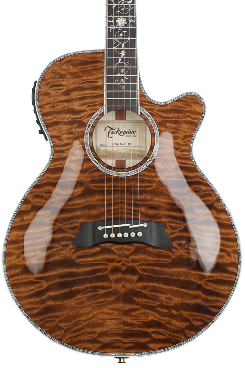Takamine Thinline TSP100VT Acoustic-electric Guitar - Quilted