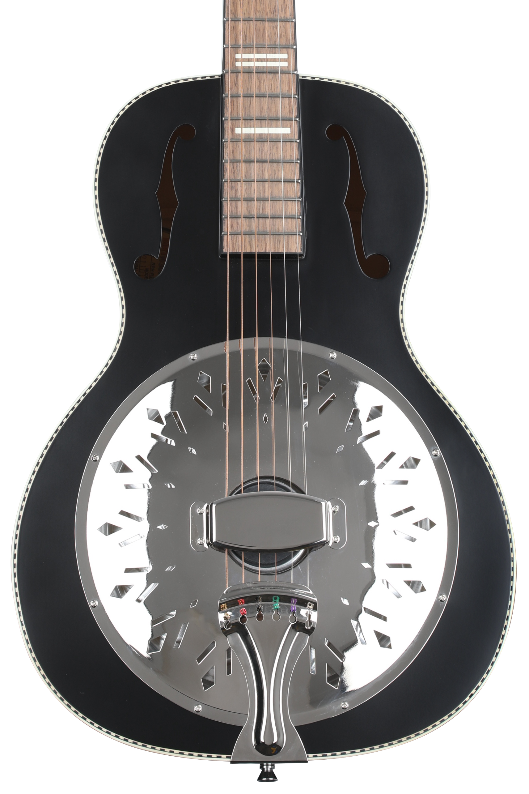 Recording King Dirty 30s Single 0 Resonator Acoustic Guitar - Black Matte