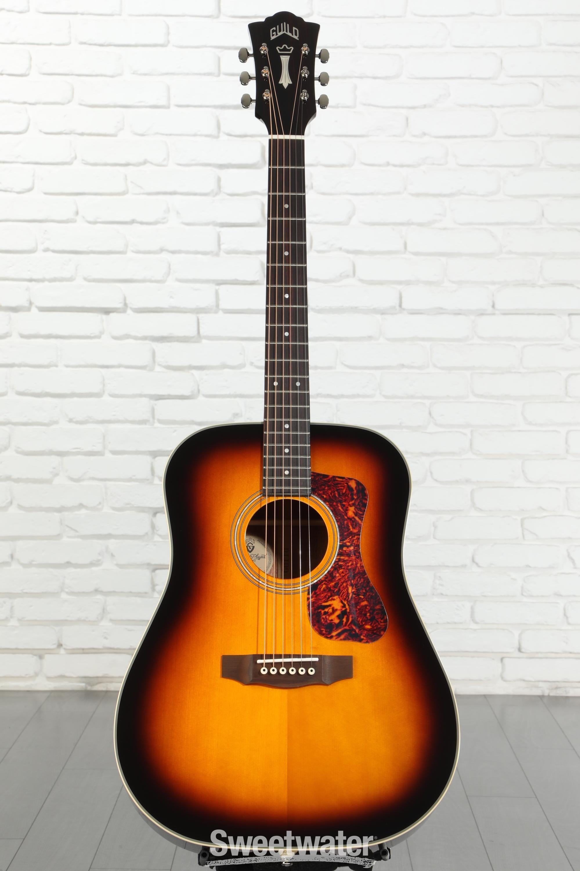 Guild D-140 Dreadnought Acoustic Guitar - Antique Burst | Sweetwater