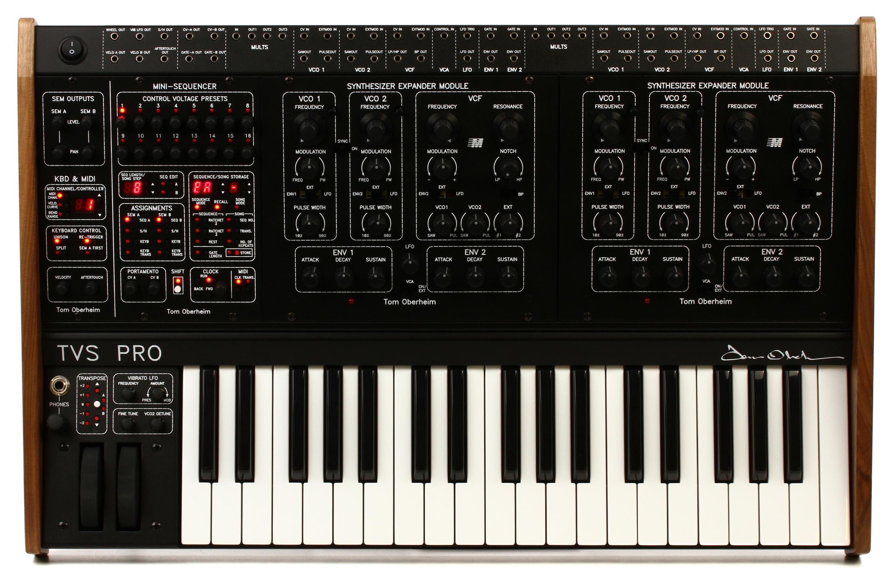Tom Oberheim Two Voice Pro Dual Analog Synthesizer with Sequencer