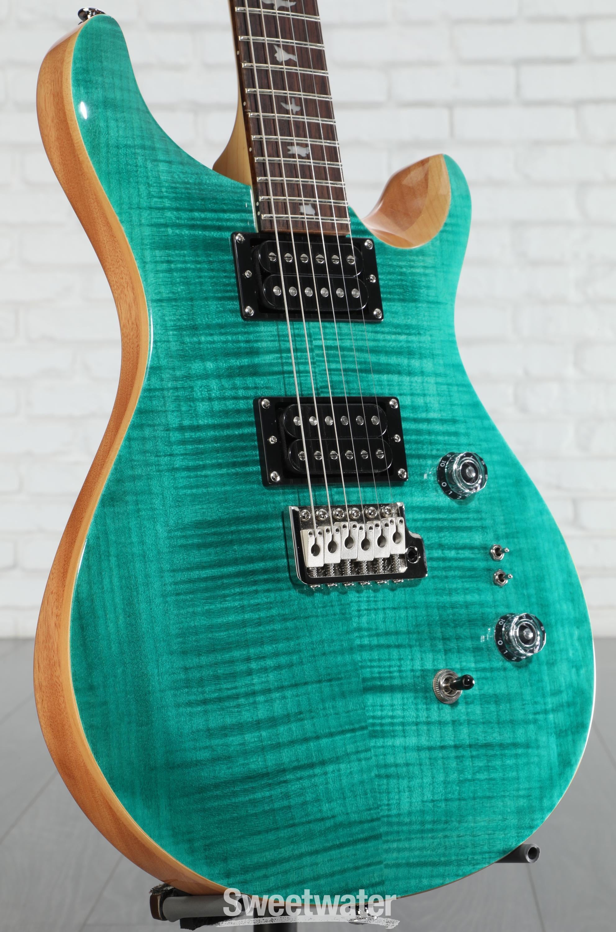 PRS SE custom 24-08 turquoise 純正ケース付き PRS SE Custom 24-08 Electric Guitar - Turquoise | Sweetwater
