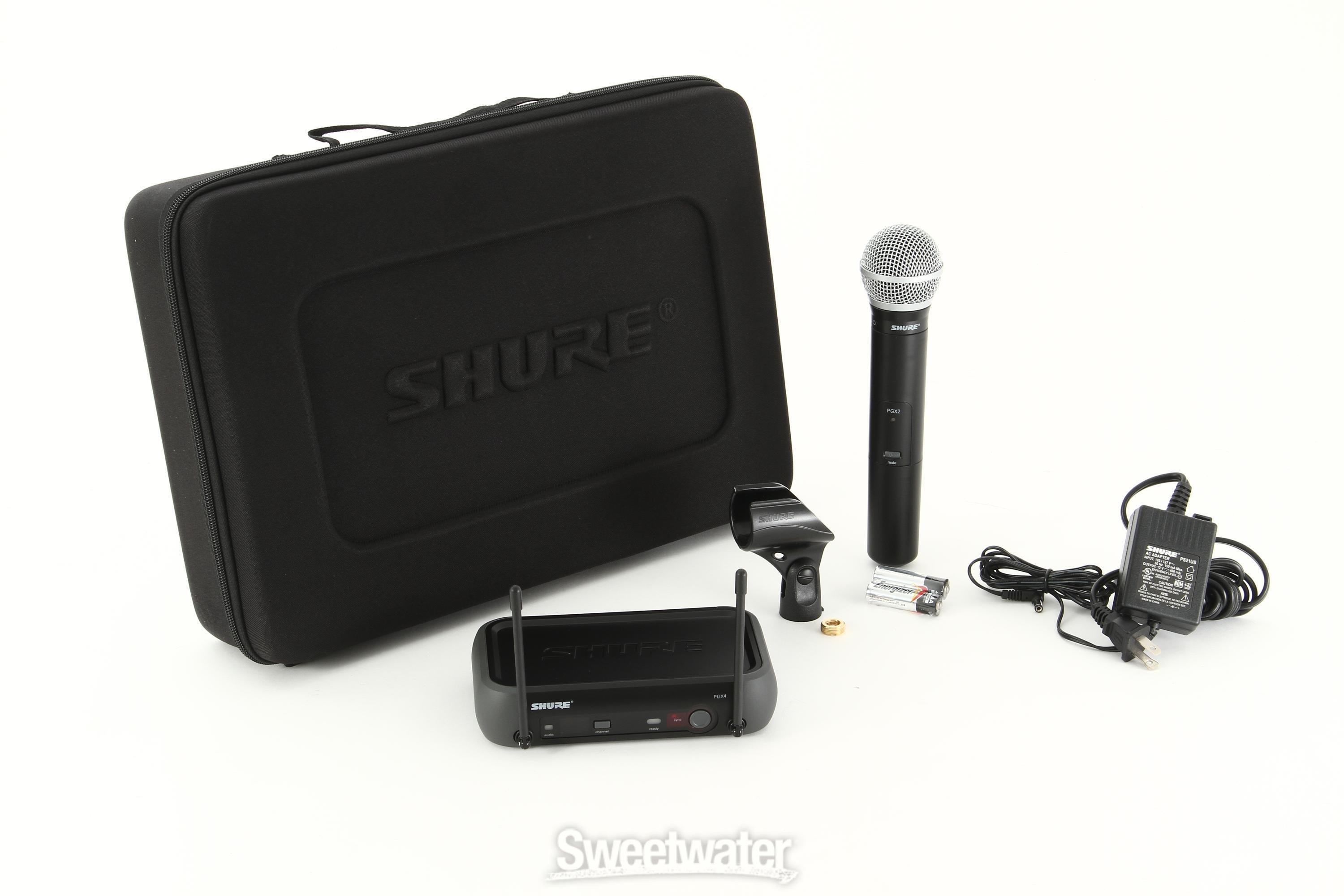 Shure PGX24 PG58 Handheld Wireless System Sweetwater