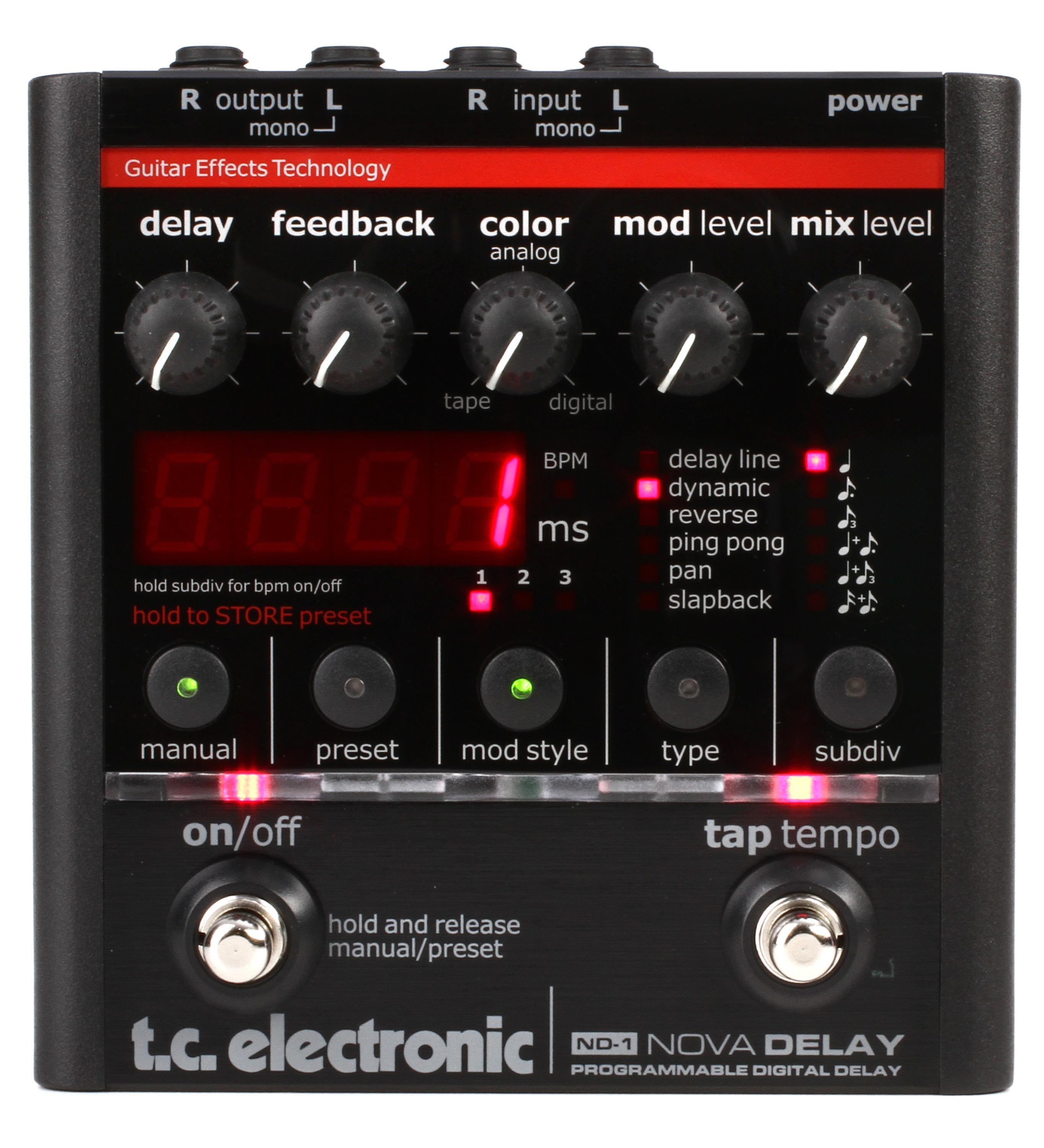 2022年春の T.C. ELECTRONIC NOVA DELAY ND-1 エフェクター