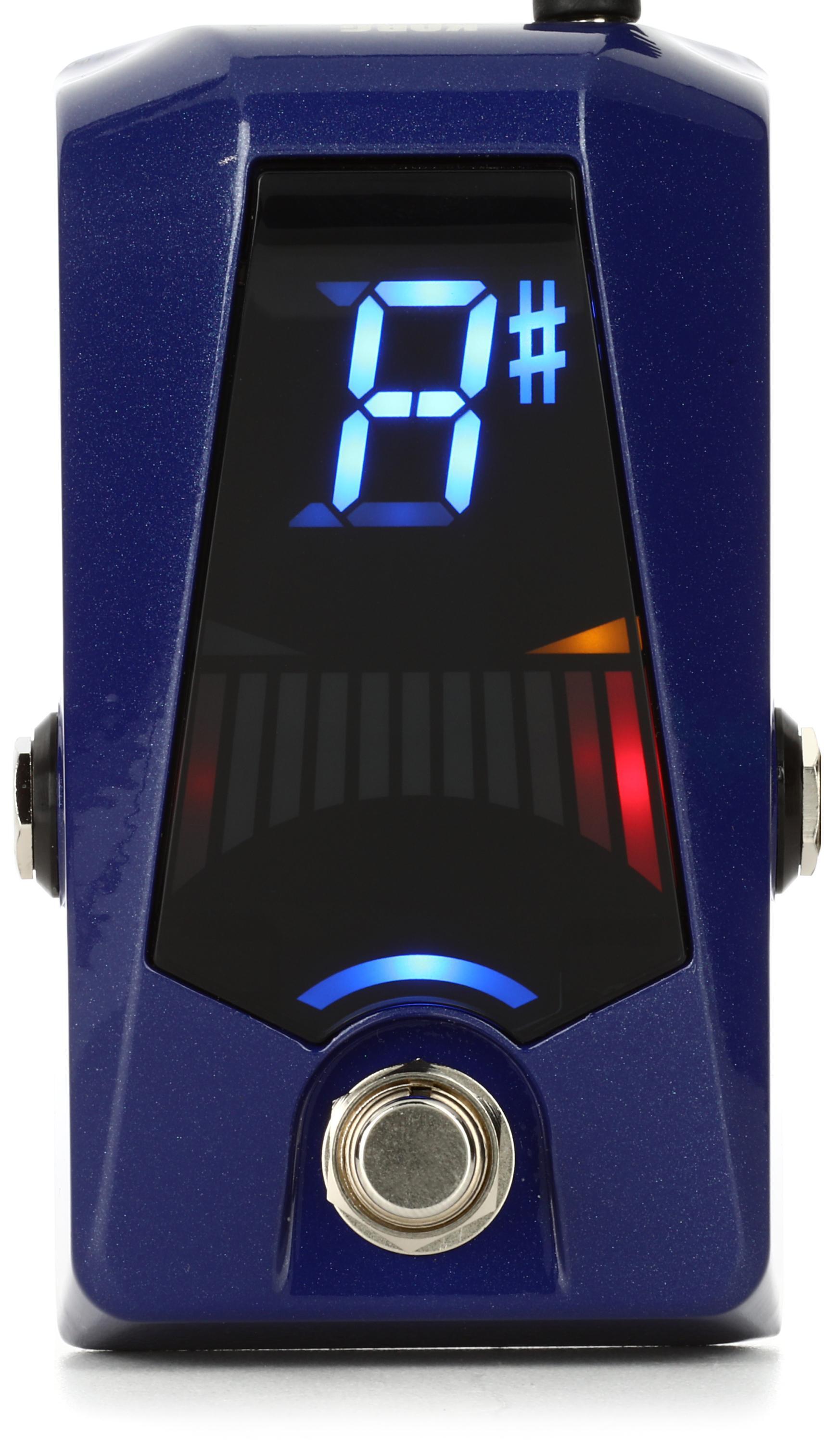 Korg Pitchblack Advance Tuner Pedal - Metallic Blue | Sweetwater