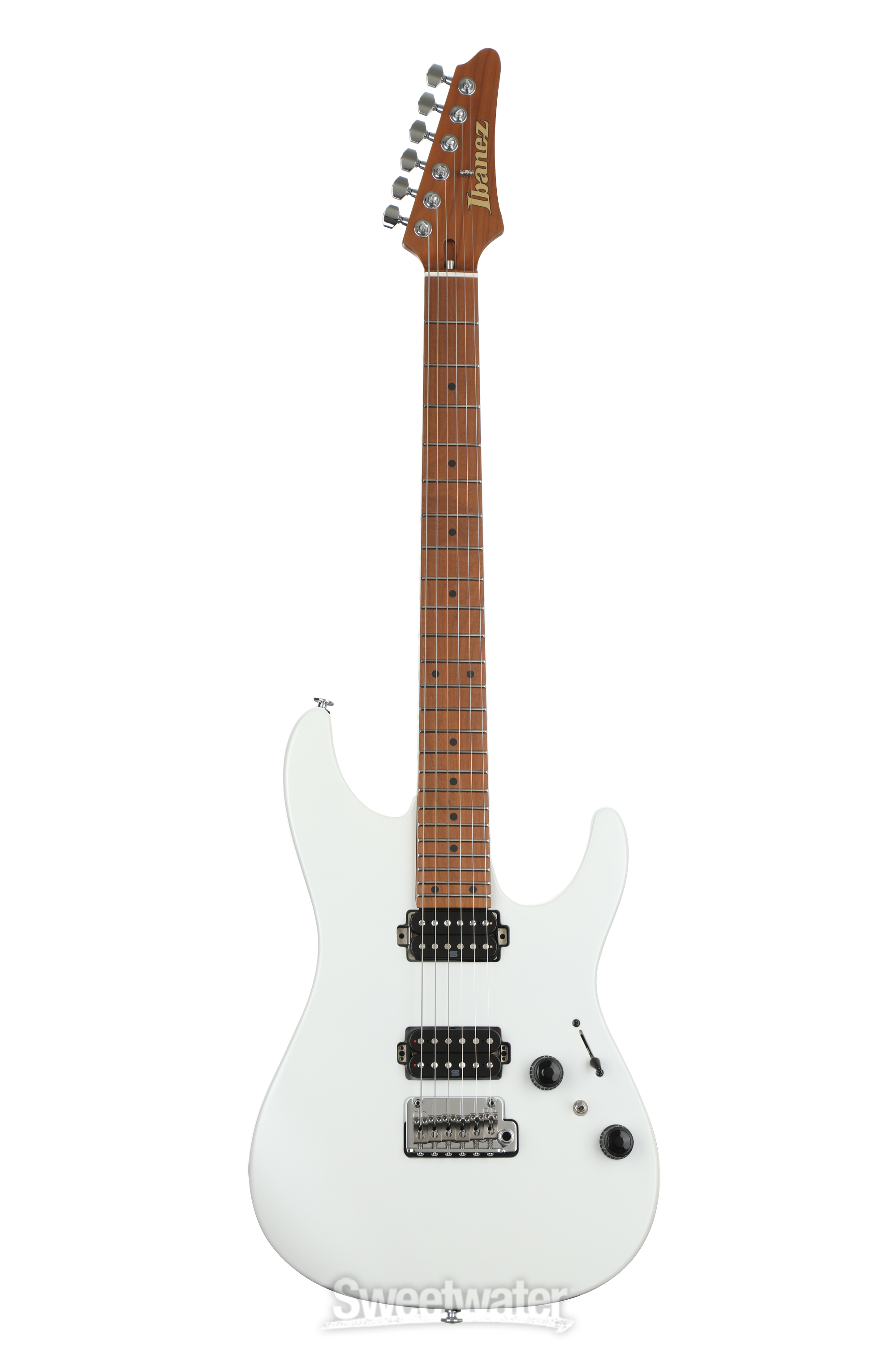 Ibanez Prestige AZ2402 Electric Guitar - Pearl White Flat