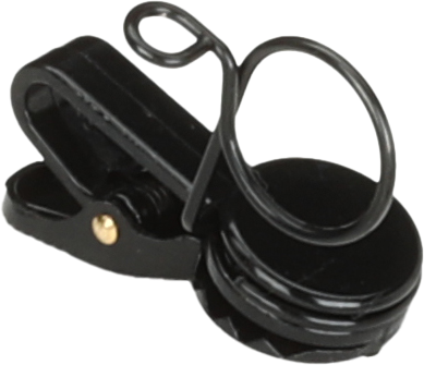 Shure RK187T1 Single-mount Tie Clip for WL18Xm Microphones - Black, 2-pack