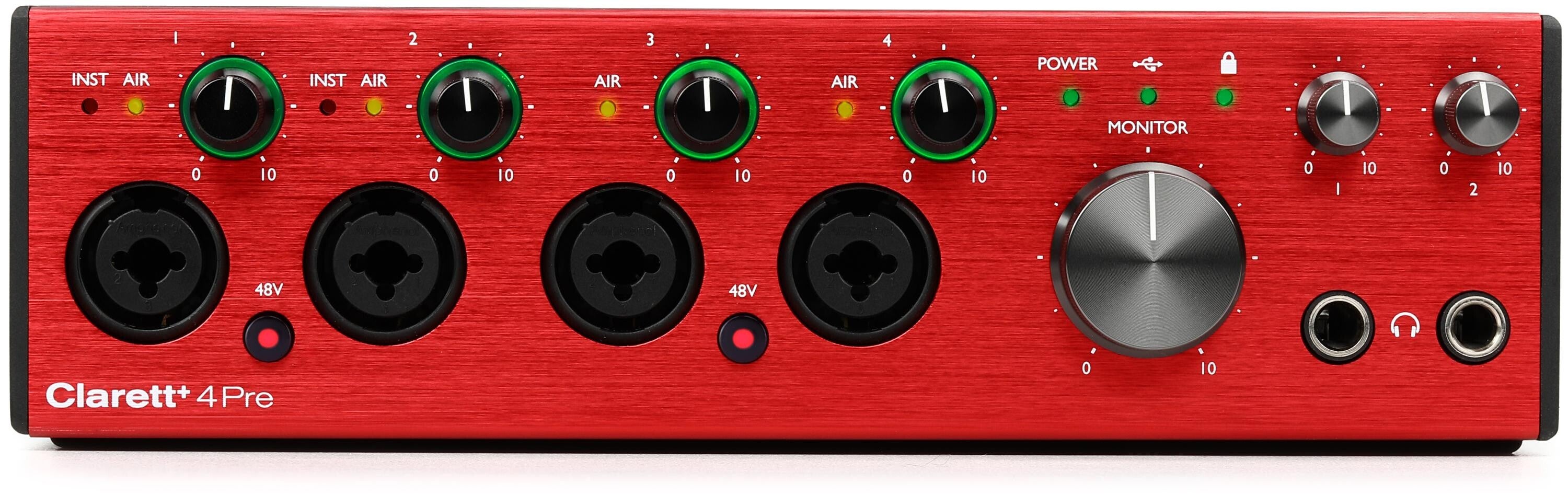 Focusrite Clarett+ 4Pre USB-C Audio Interface | Sweetwater