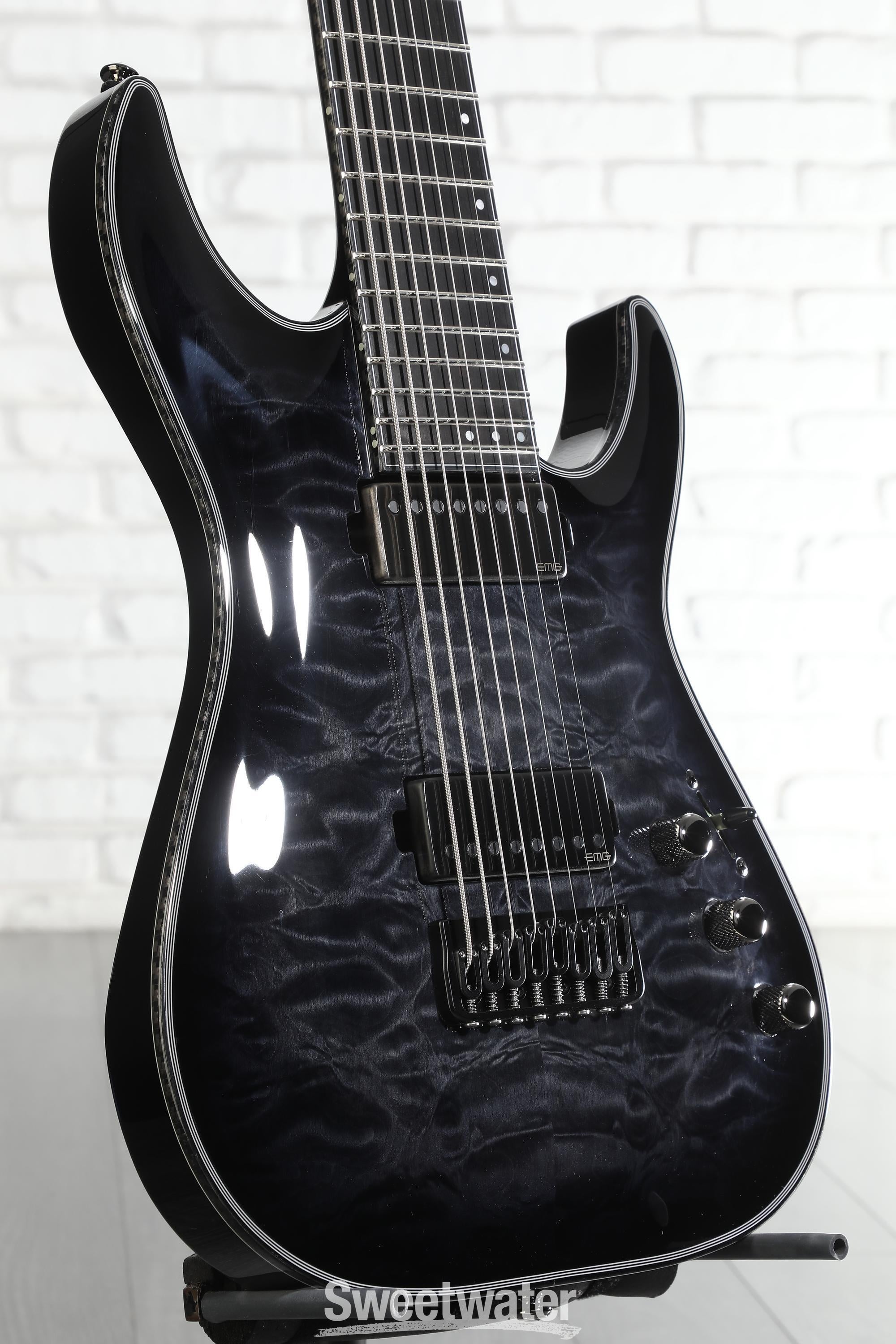 Photo of Schecter Hellraiser Hybrid C-8 Electric Guitar - Trans Black Burst