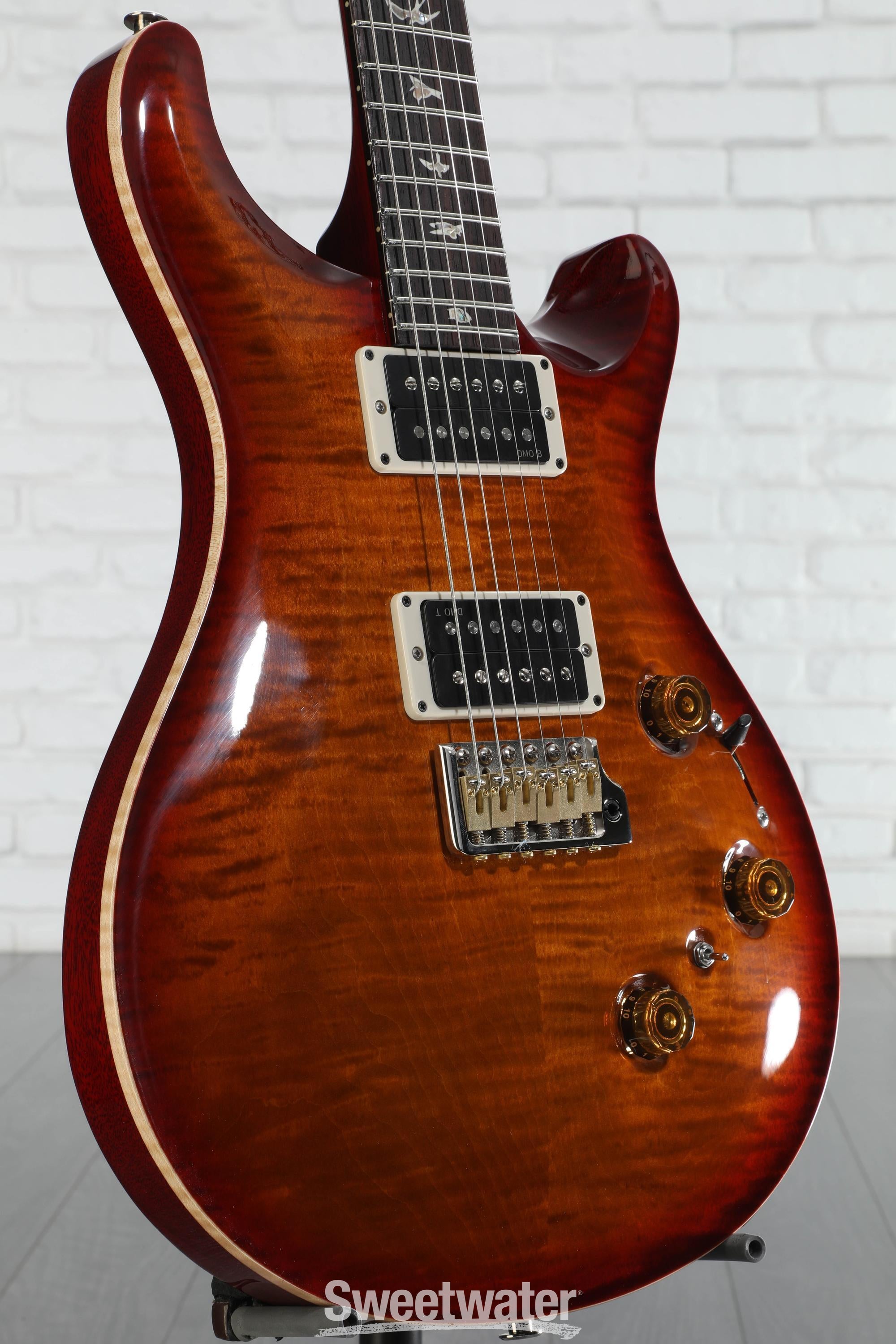 PRS Custom 24 Piezo Electric Guitar - Dark Cherry Sunburst