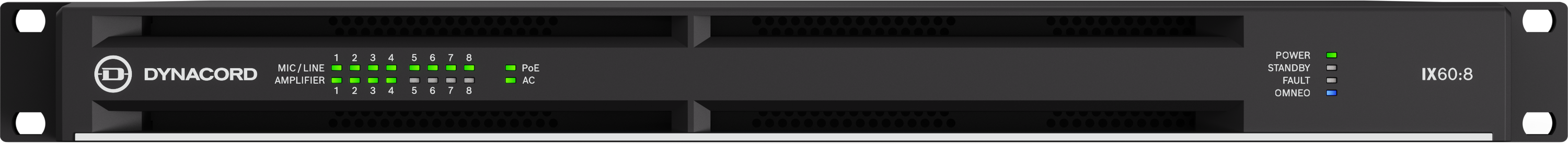 Crown DCi 8|300N 300-watt 8-channel Networked 70V Power Amplifier