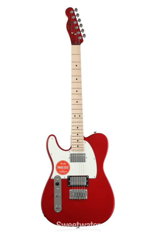 Squier Contemporary Telecaster HH, Left-Handed - Dark Metallic Red | Sweetwater Squier Contemporary Telecaster HH, Left-Handed - Dark Metallic Red | Sweetwater