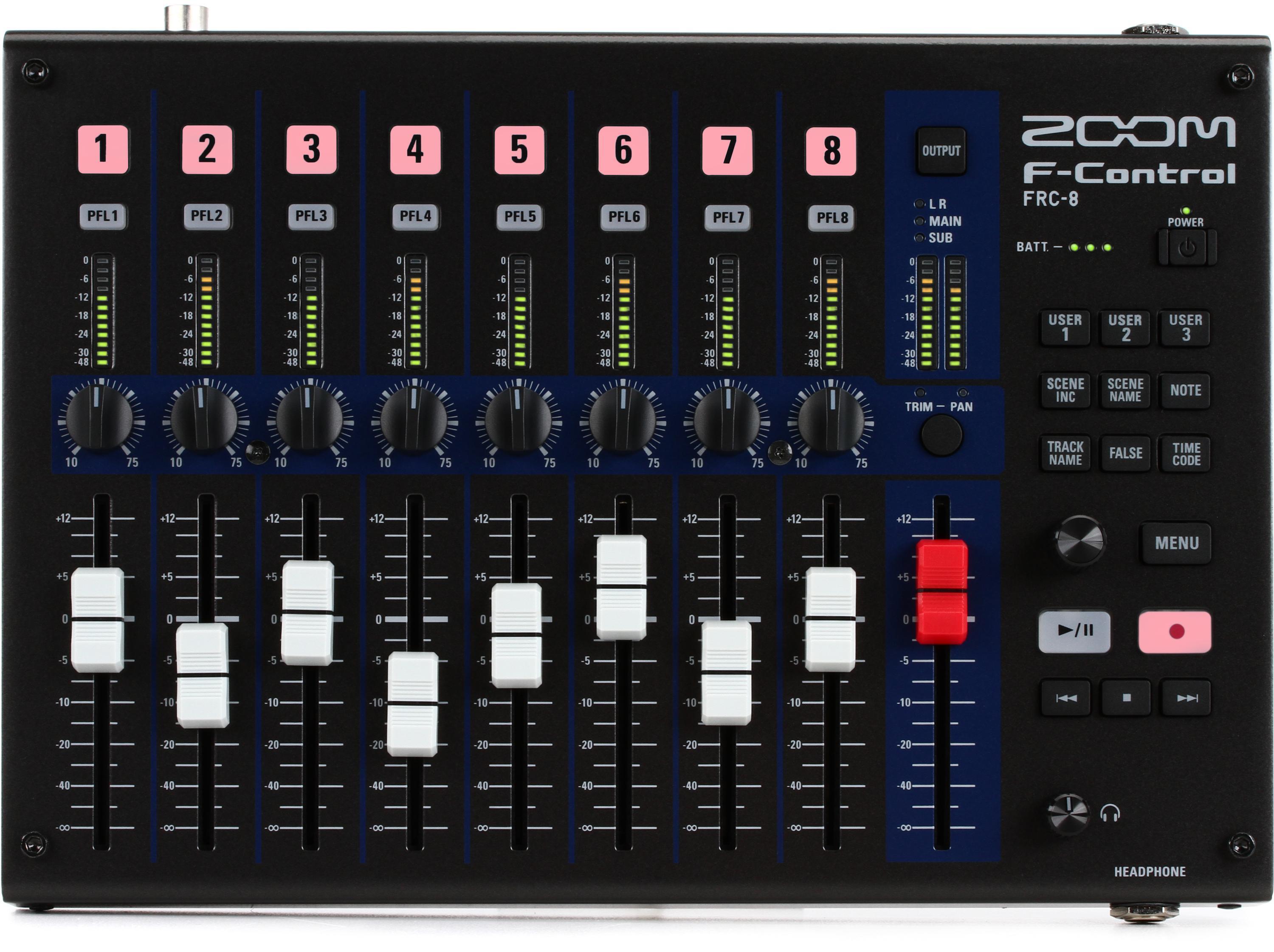 Zoom F-Control Mixing Control Surface for the Zoom F8 and F4