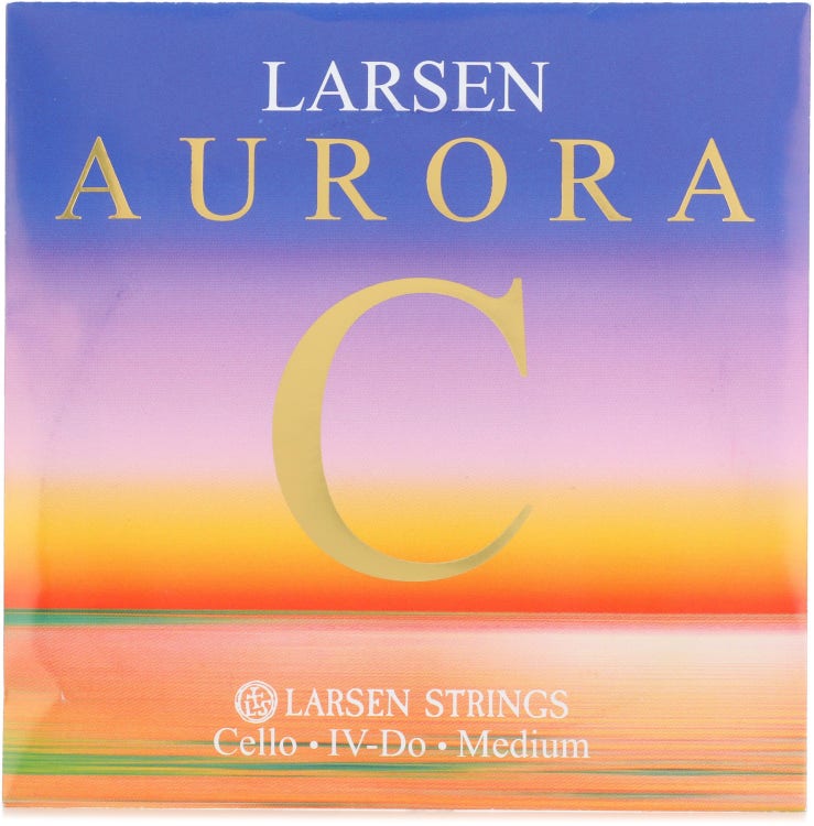 Larsen Strings Original Cello G String 1/8 Size, Medium Tungsten, Ball