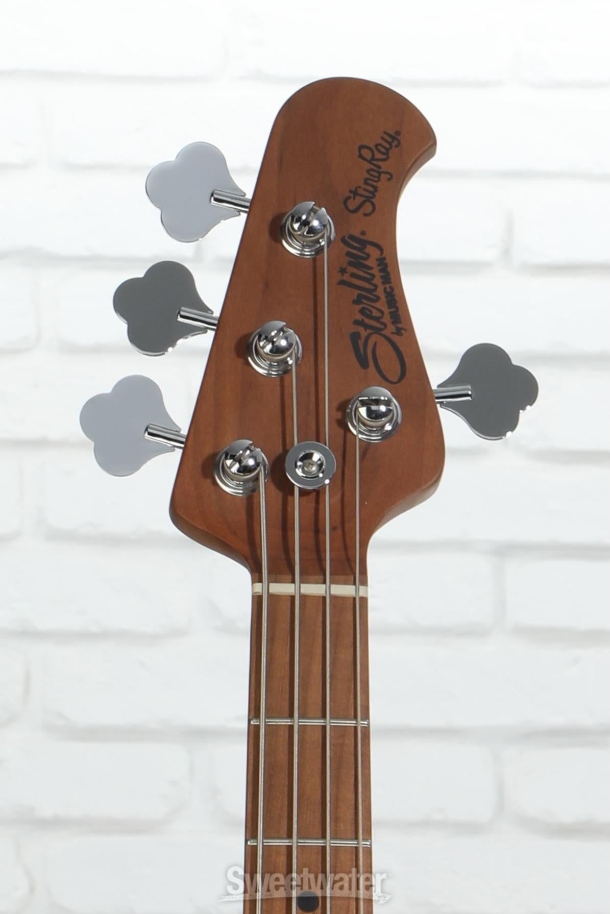 Sterling By Music Man StingRay RAY34 Bass Guitar - Blue Sparkle
