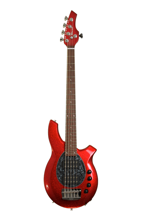 Ernie Ball Music Man Bongo 5 HH - Cardinal Red Sparkle