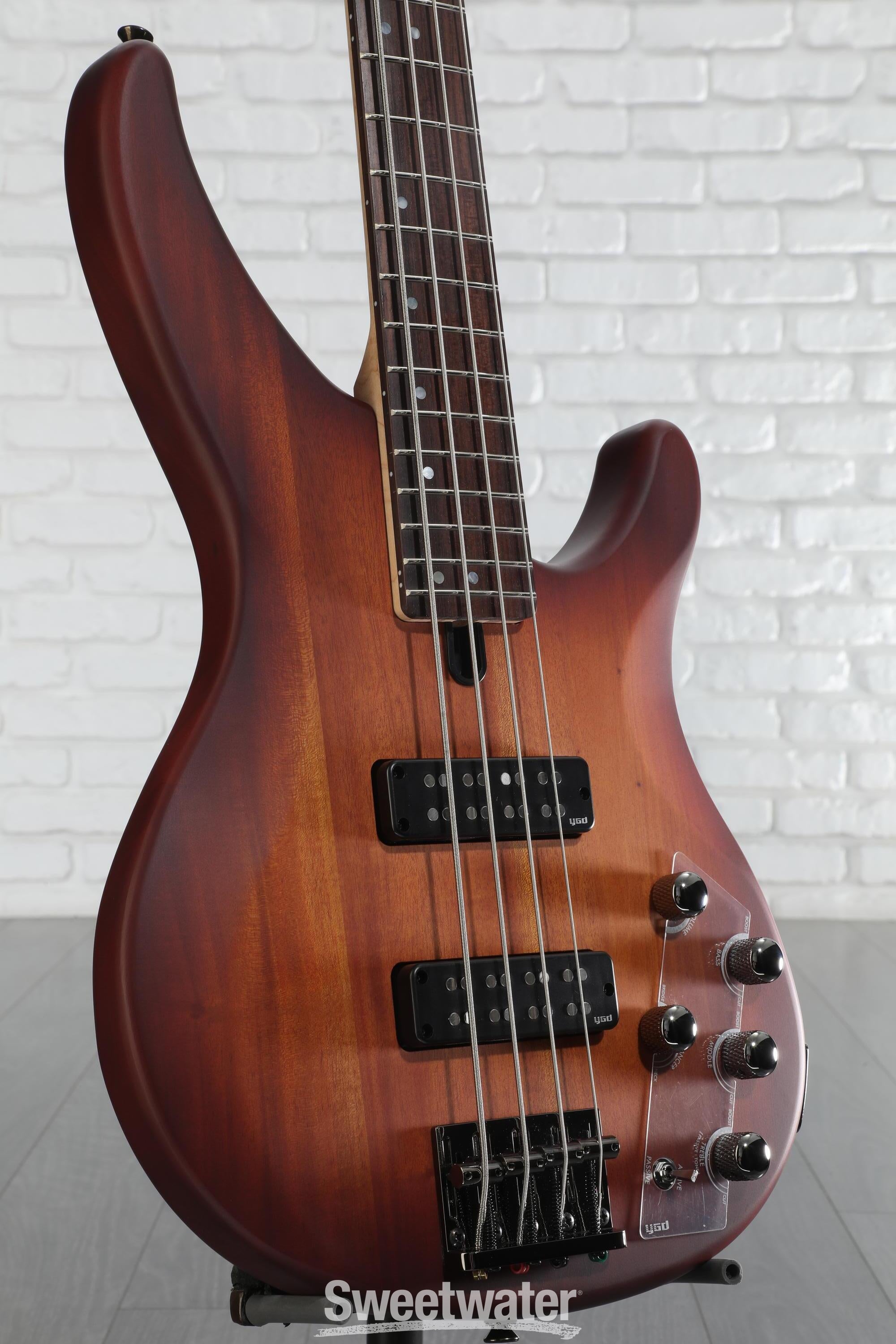 Yamaha TRBX504 4-string Bass Guitar - Brick Burst | Sweetwater