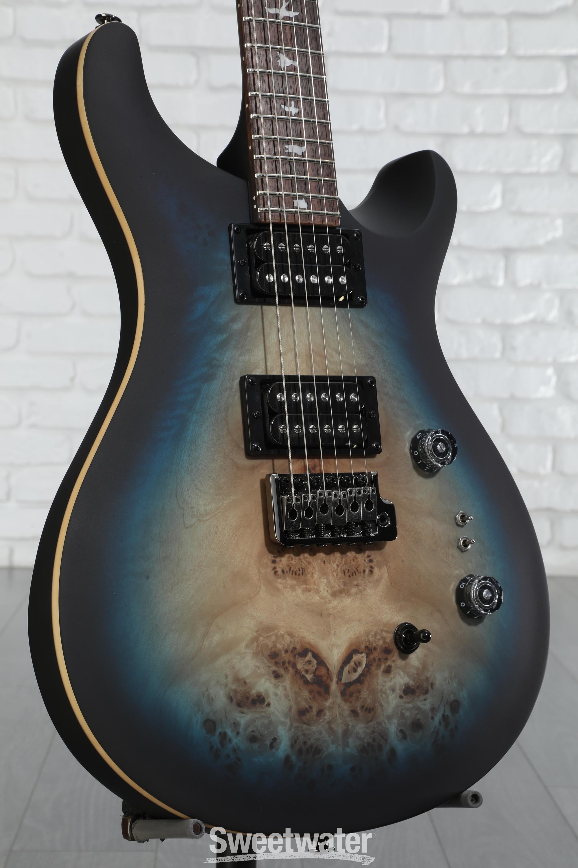 ギター PRS SE Custom24 Lake Blue Midnight Burst PRS Guitars SE Custom 24-08 Quilt Electric Guitar With