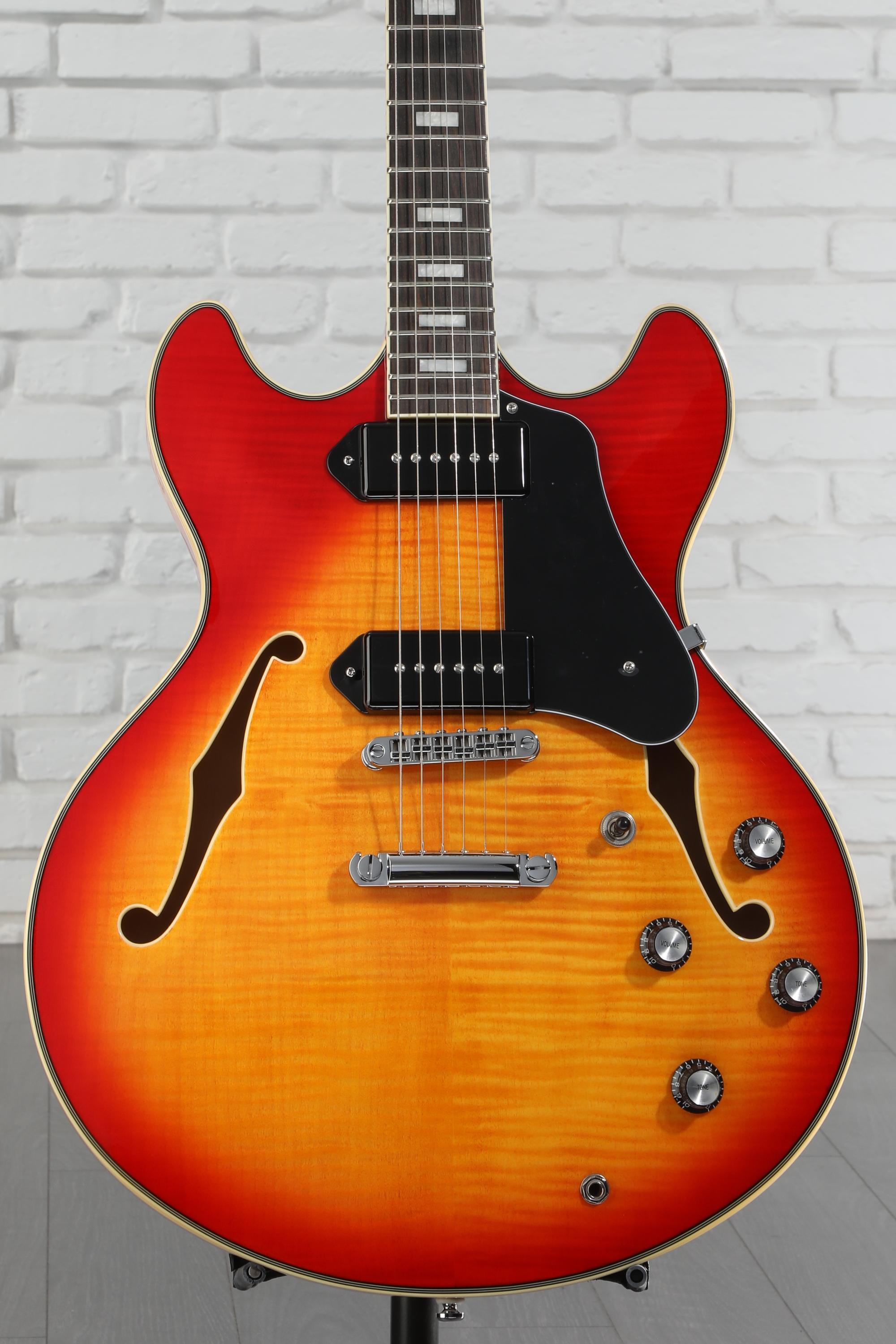 Sire Larry Carlton H7V Semi-hollowbody Electric Guitar - Cherry