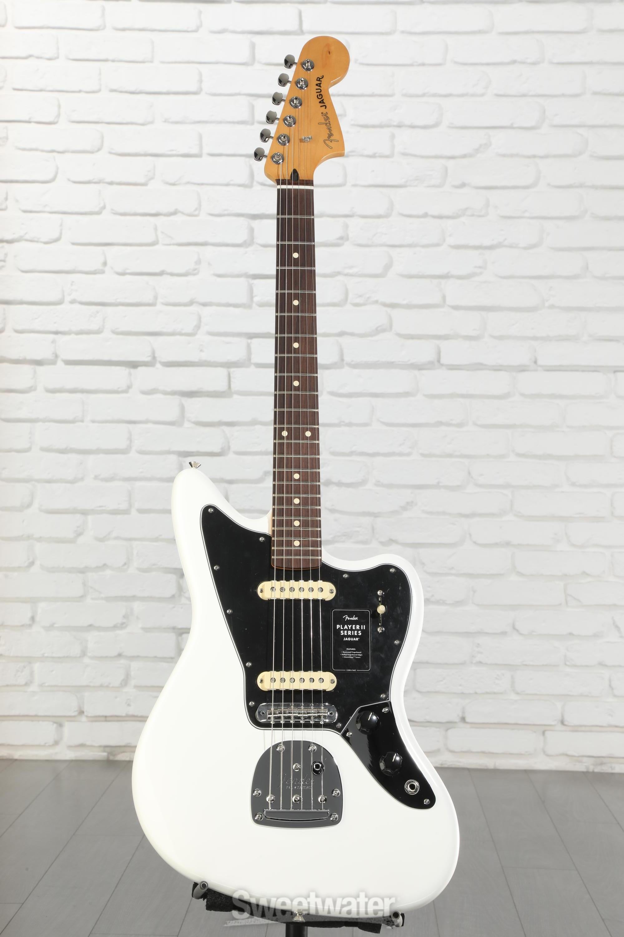 Fender Player II Jaguar Electric Guitar - Polar White | Sweetwater