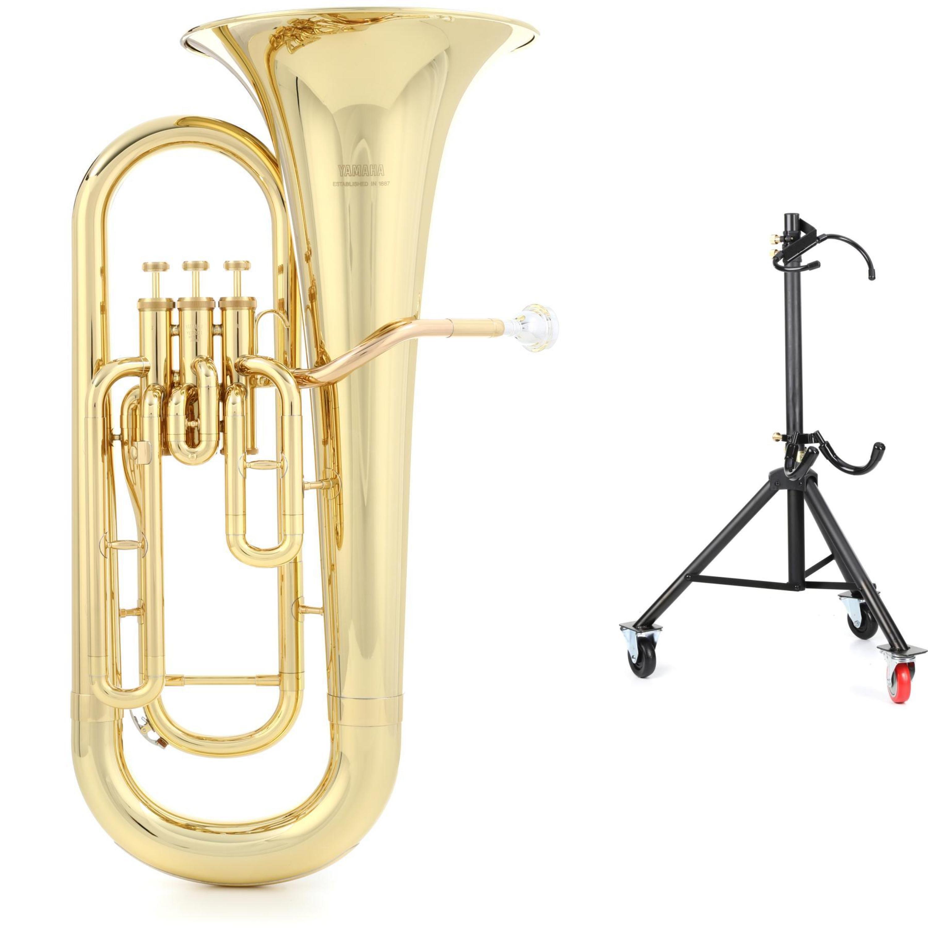 Yamaha YEP-201 3-valve Student Euphonium and Stand - Clear Lacquer