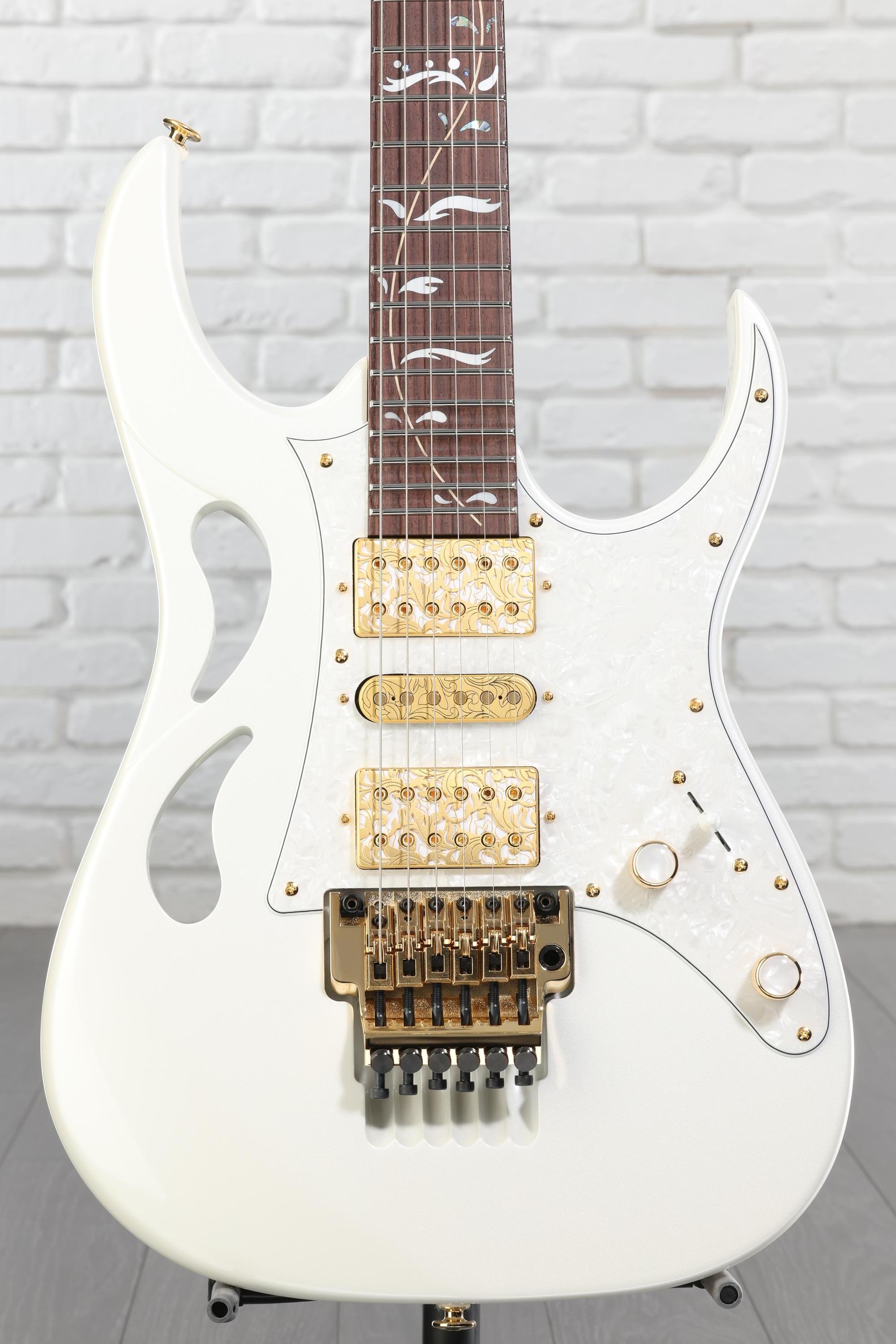 Ibanez Steve Vai Signature PIA3761 - Stallion White | Sweetwater