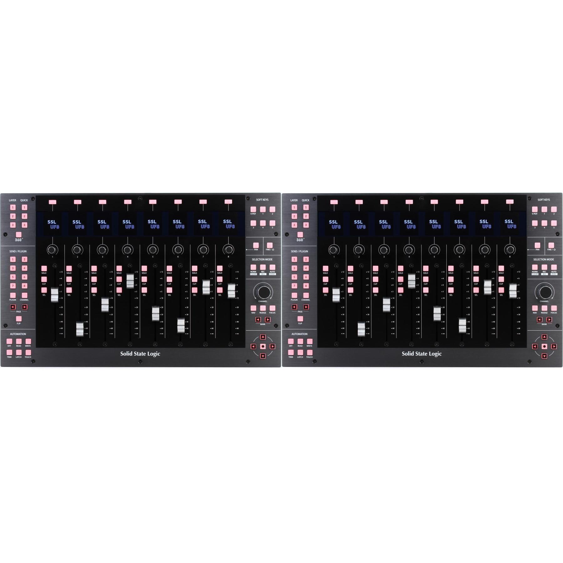 Solid State Logic UF8 and UF1 Advanced DAW Controller Bundle Solid State Logic UF8 and UF1 Advanced DAW Controller Bundle