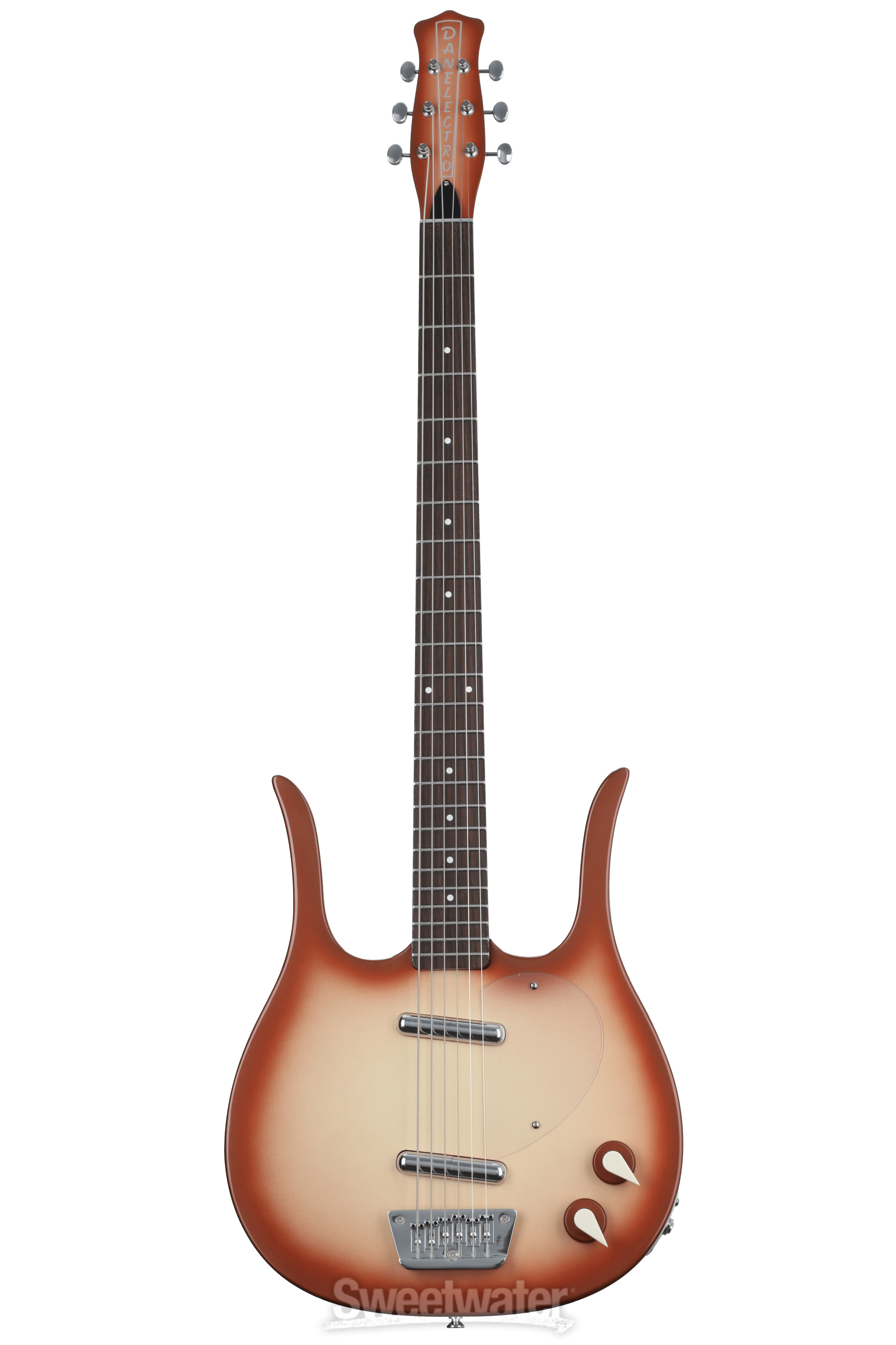 Danelectro Longhorn Baritone Electric Guitar - Copper Burst