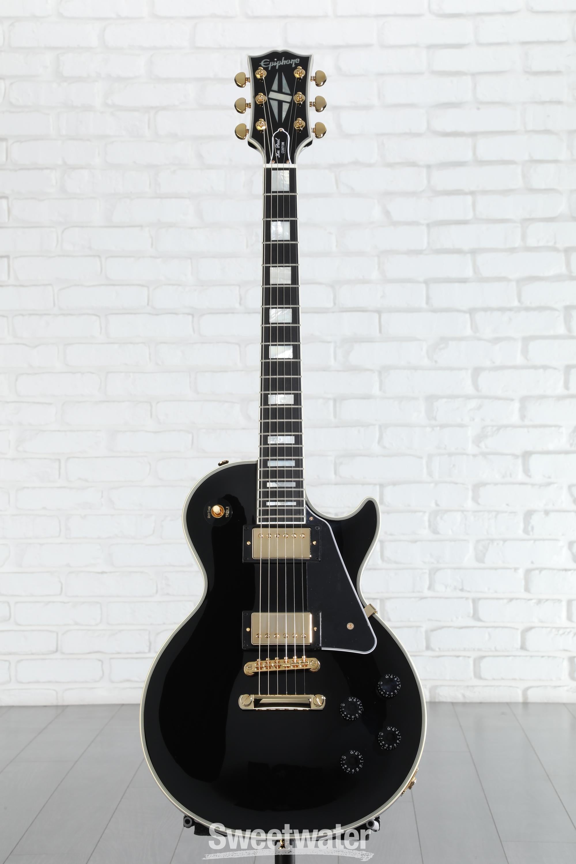 Epiphone Les Paul Custom Electric Guitar - Ebony | Sweetwater