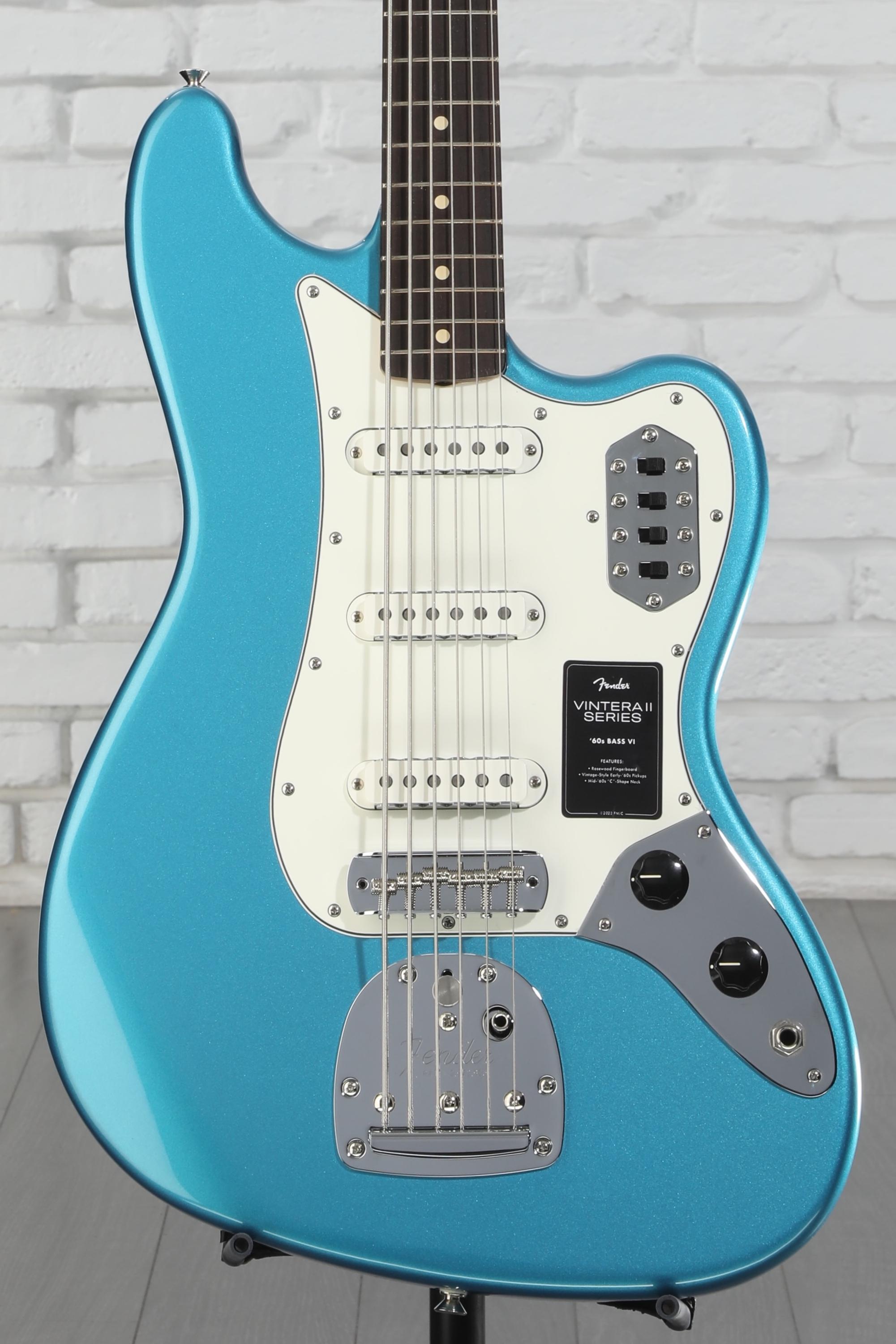 Fender Vintera II '60s Bass VI - Lake Placid Blue | Sweetwater