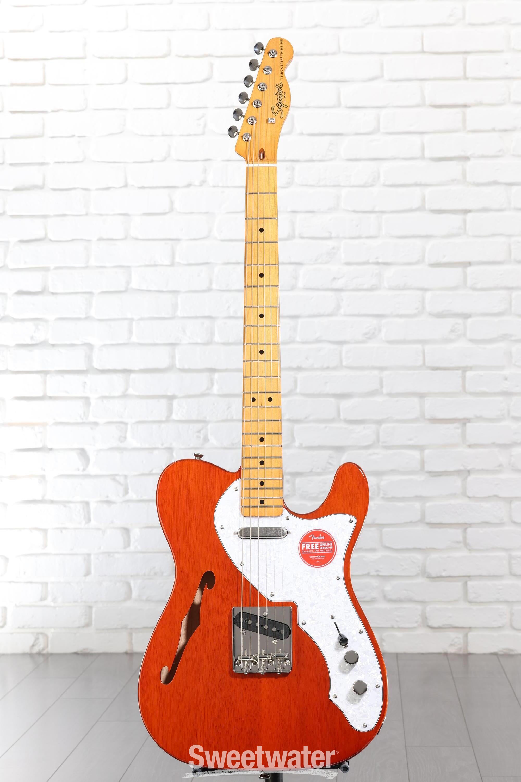 ギター Squier Classic Vibe Telecaster Thinline Squier Classic Vibe '60s Telecaster Thinline - Natural | Sweetwater