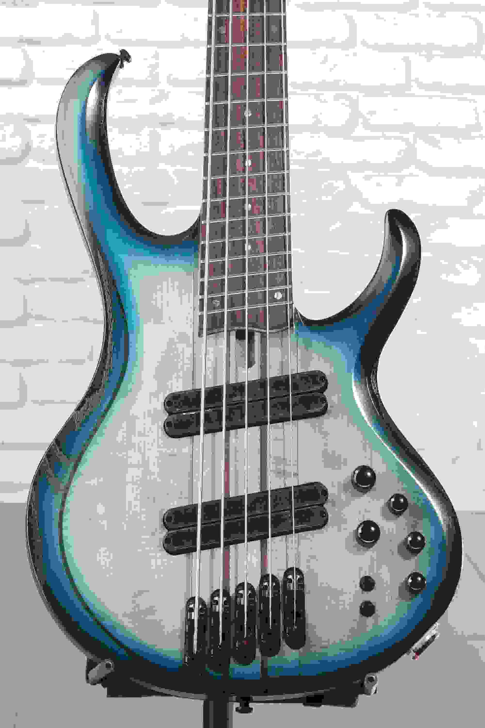 Ibanez BTB Bass Workshop Multi-scale 5-string Electric Bass - Cosmic Blue Starburst Low-gloss