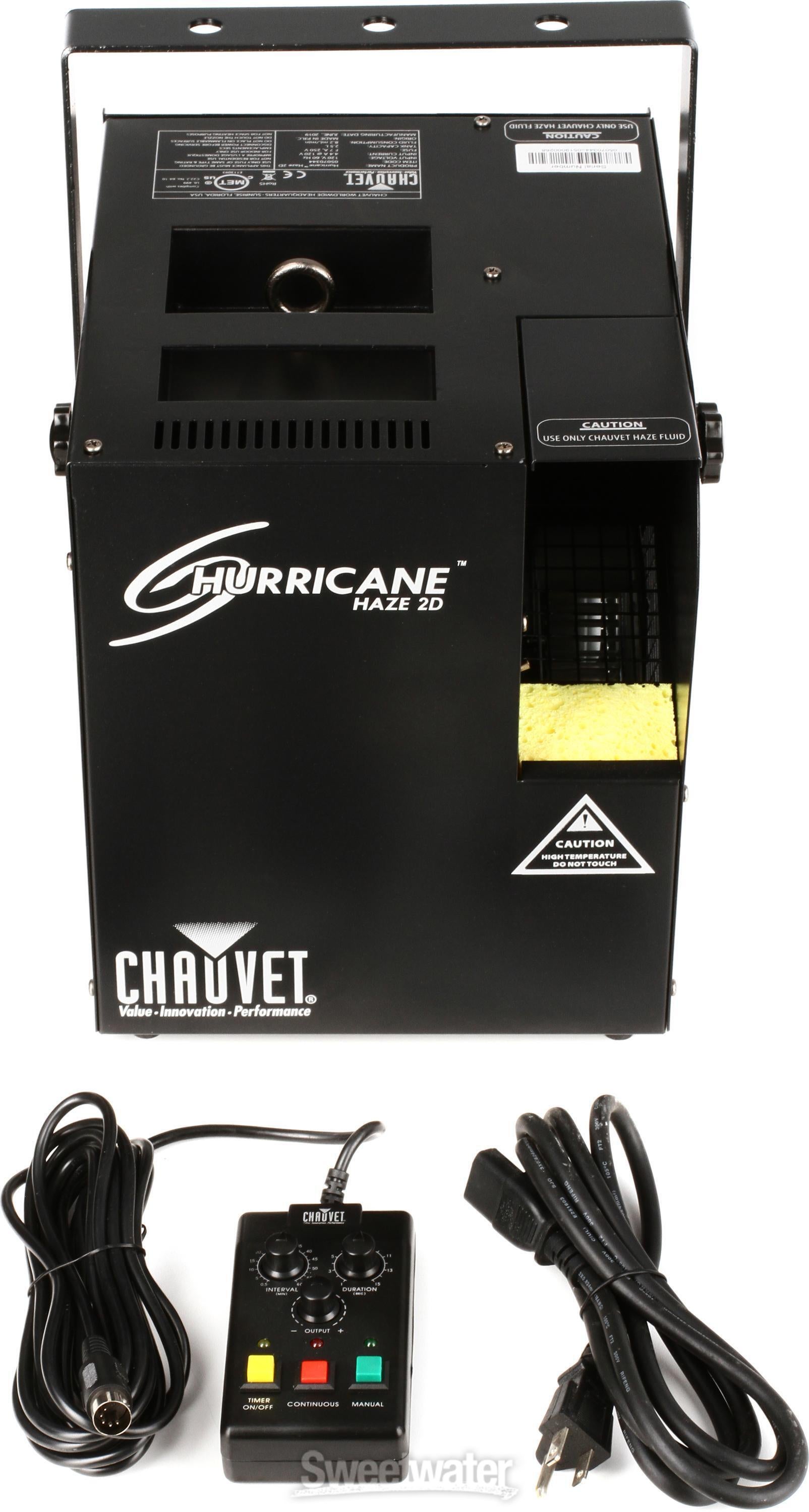 Chauvet DJ Hurricane Haze 2D DMX Haze Machine (1,200 CFM) | Sweetwater