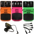 Photo of Behringer Drive Pedal 3-Pack - Distortion, Fuzz, and Overdrive with Power Supply