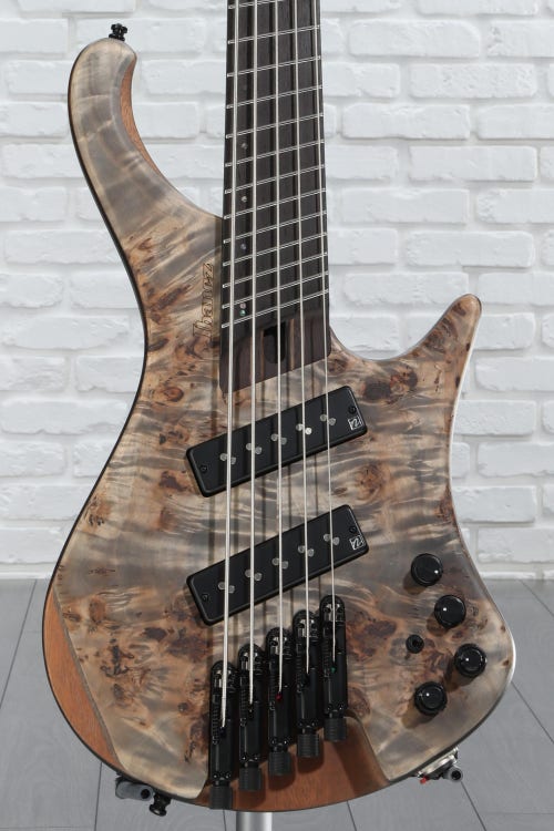 Ibanez Bass Workshop EHB1505MS 5-string Multi-scale Bass Guitar - Black Ice Flat