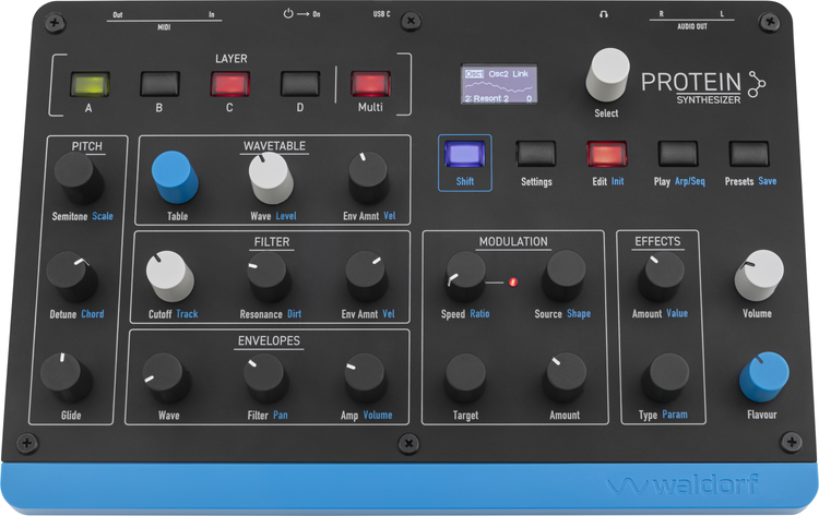 Waldorf Protein Wavetable Desktop Synthesizer | Sweetwater