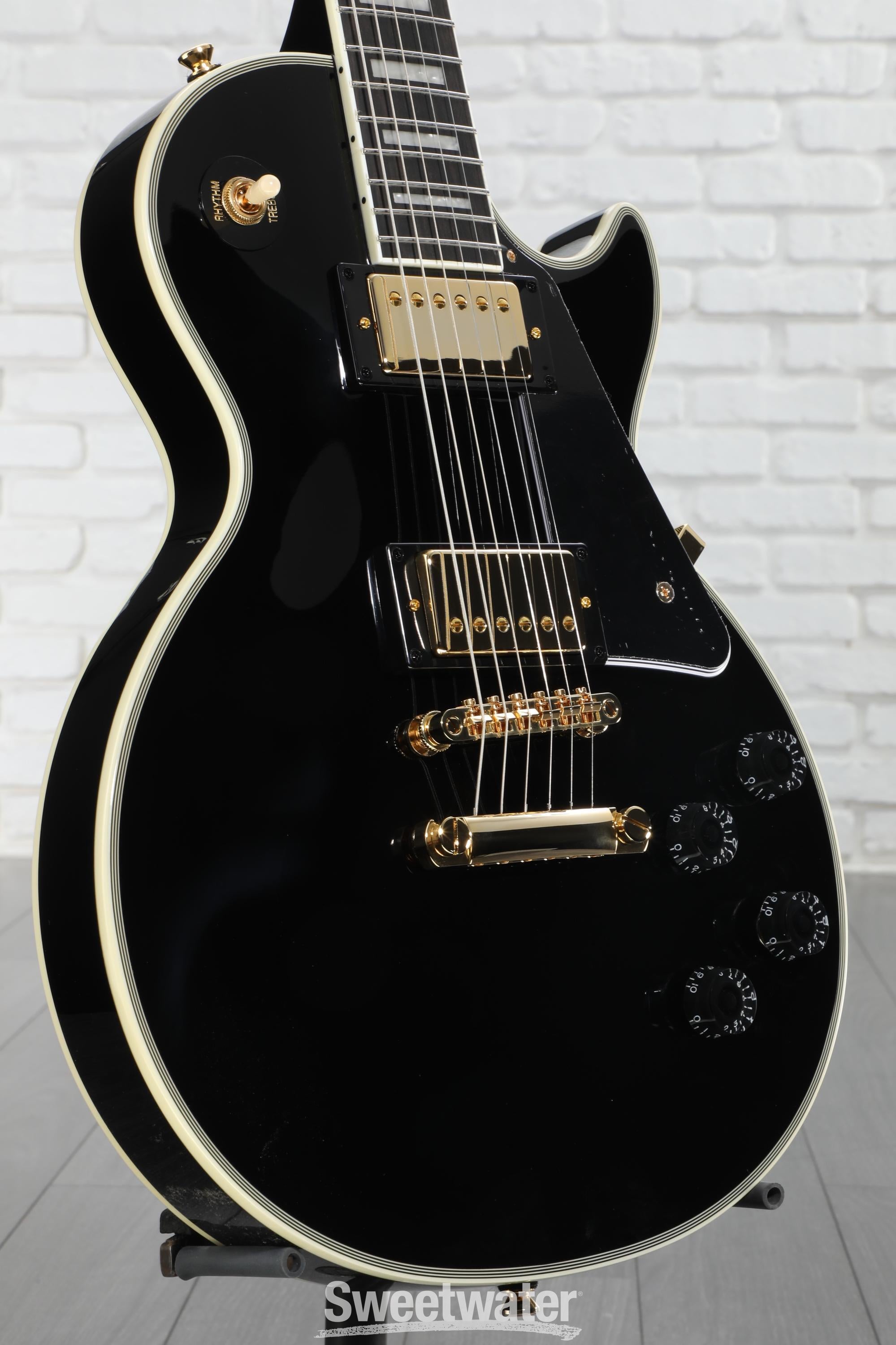 Epiphone Les Paul Custom Electric Guitar - Ebony | Sweetwater