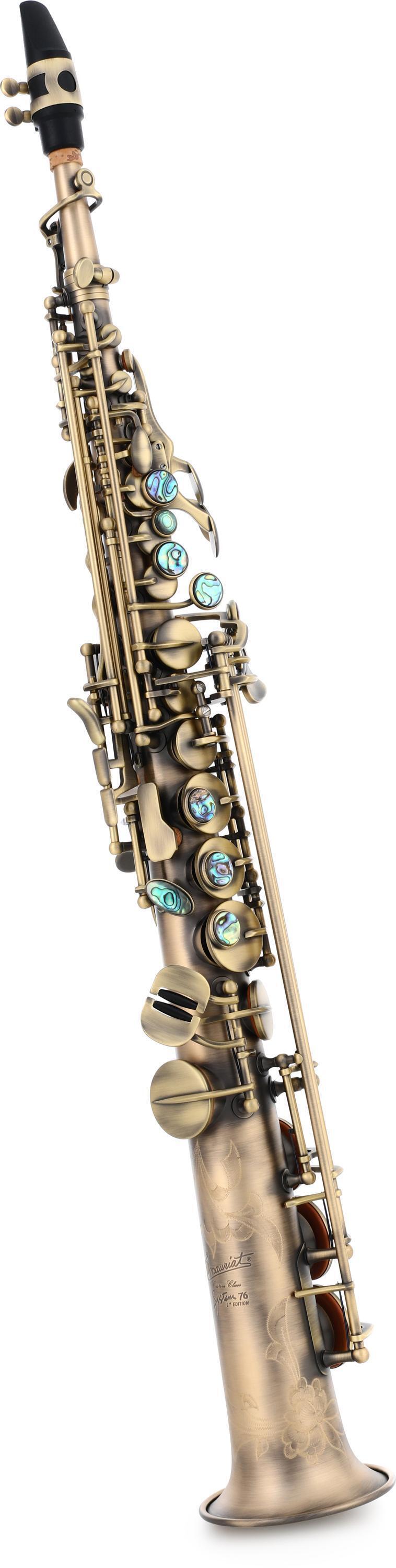 P. Mauriat System 76 Soprano Saxophone with 2 Necks - Dark Vintage Lacquer  Finish
