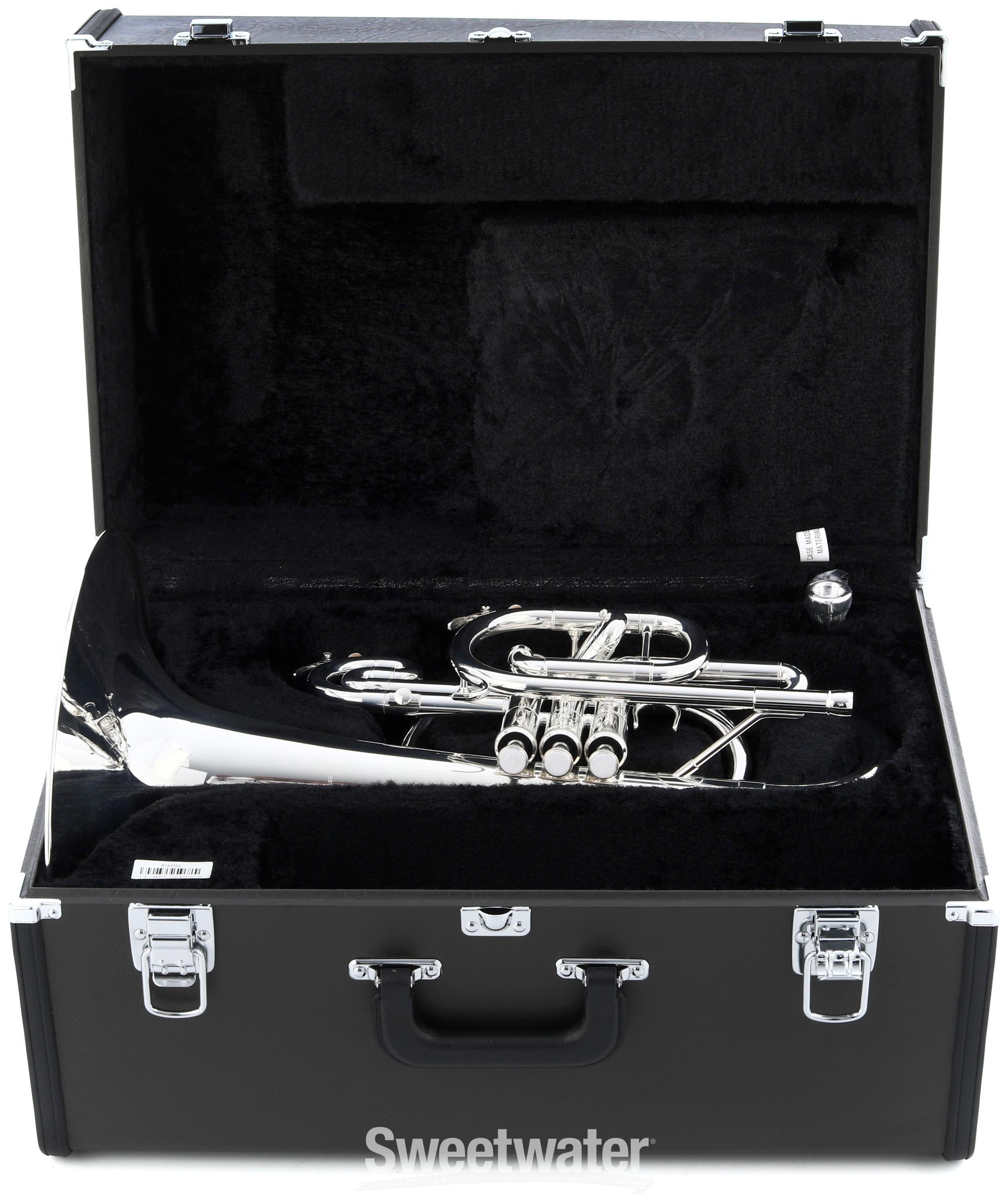 Yamaha YMP-204MS Marching Mellophone - Silver-plated | Sweetwater